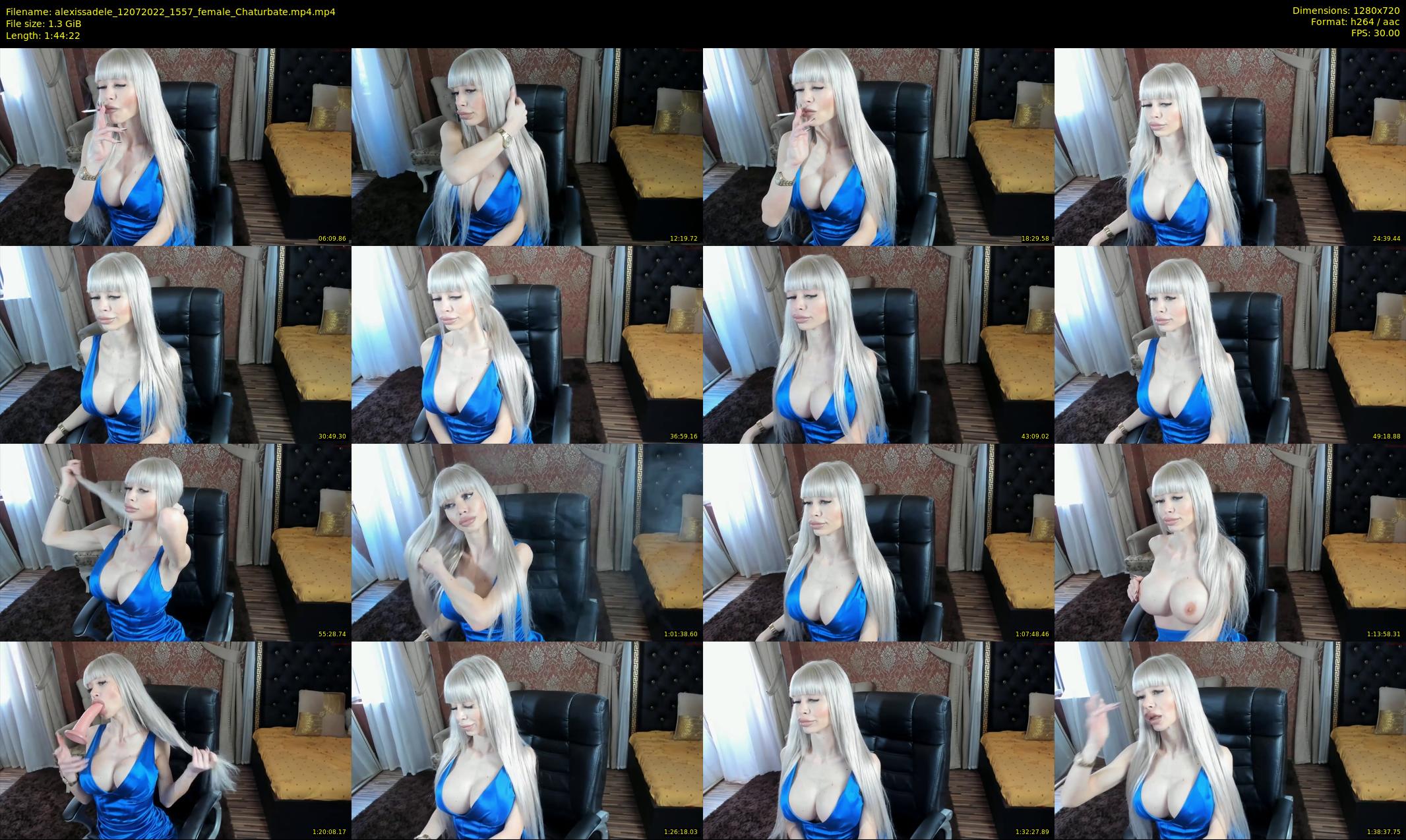 alexissadele — 105 minute Chaturbate female cam show recording, 720p, Jul 12, 2022