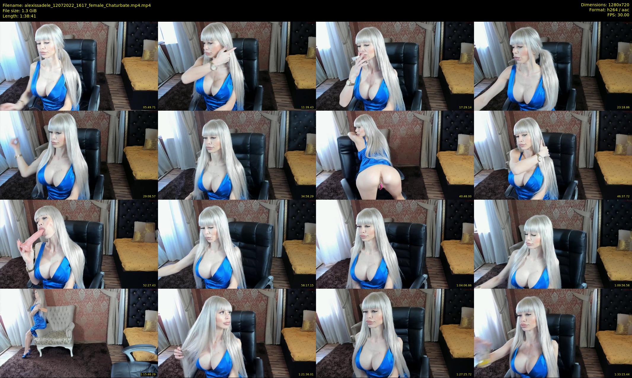 alexissadele — 99 minute Chaturbate female cam show recording, 720p, Jul 12, 2022
