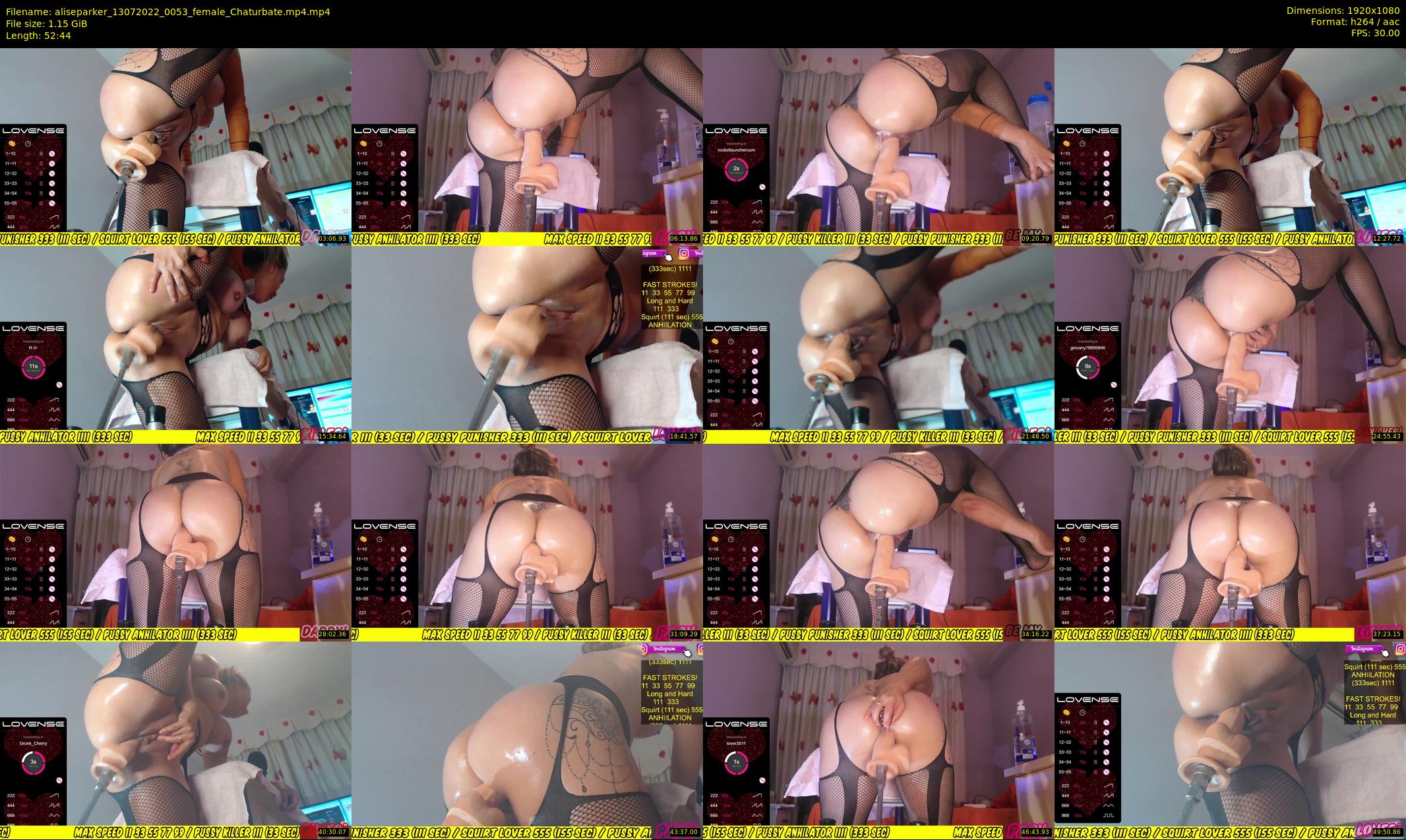 aliseparker — 53 minute Chaturbate female cam show recording, 1080p, Jul 13, 2022