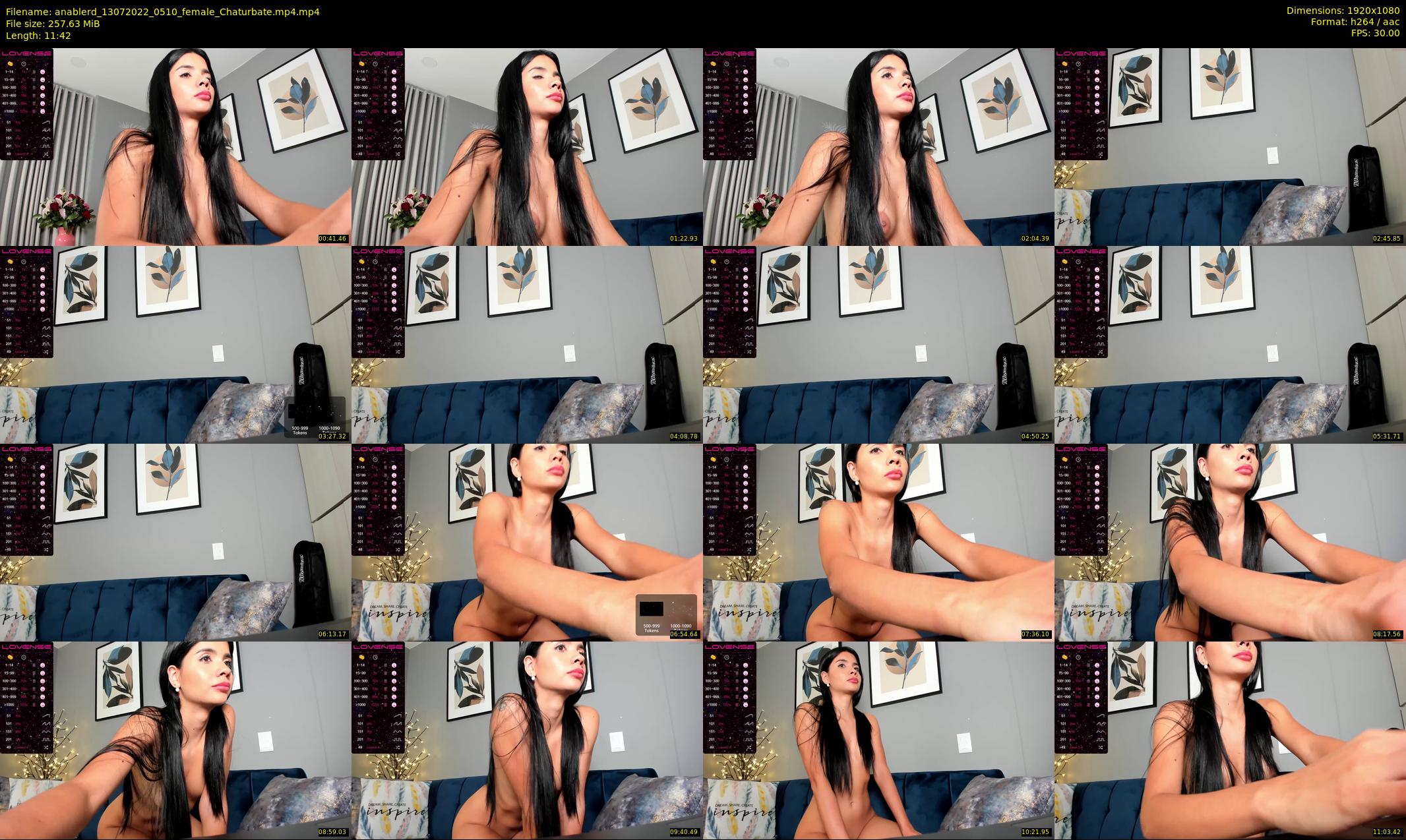 anablerd — 12 minute Chaturbate female cam show recording, 1080p, Jul 13, 2022