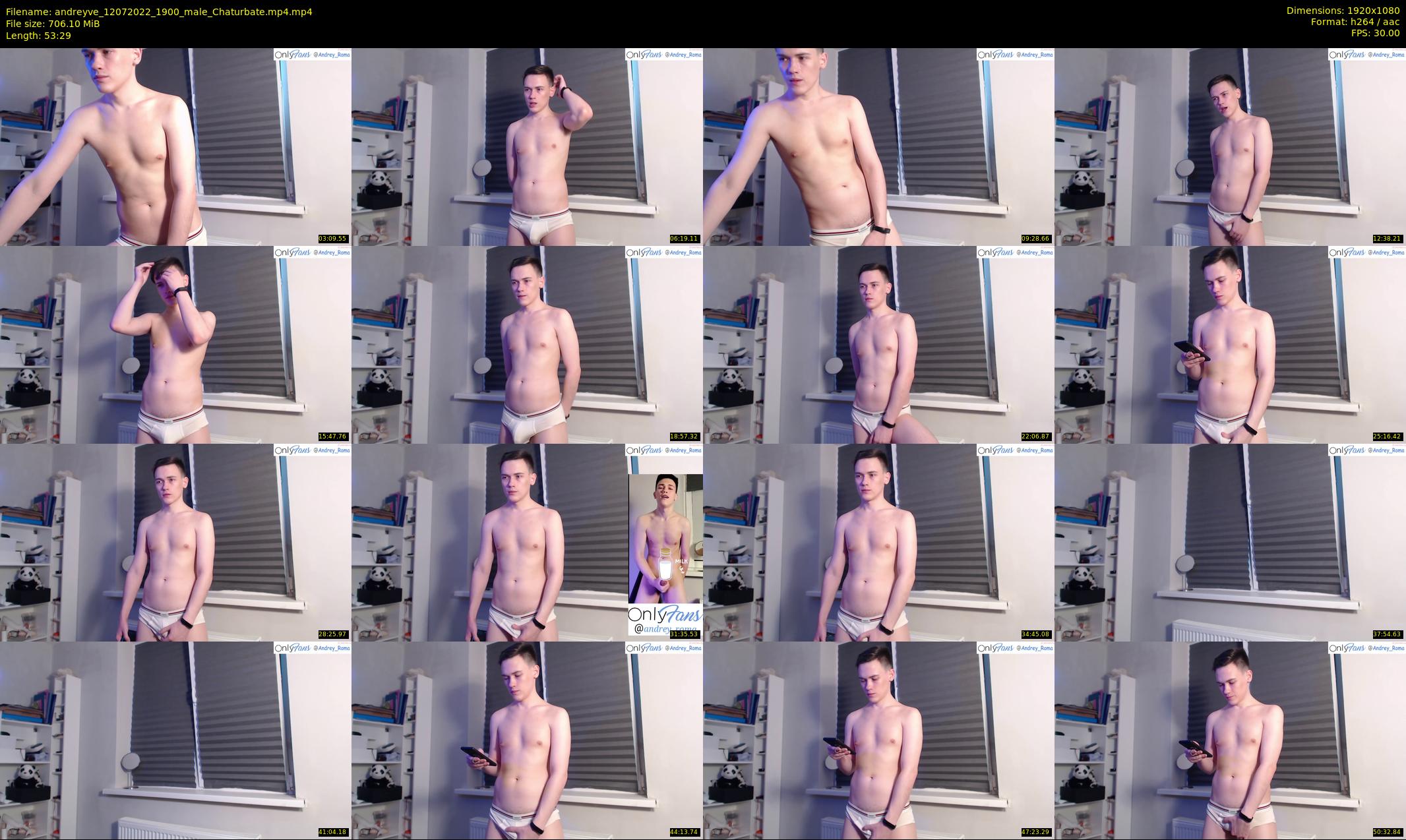 andreyve — 54 minute Chaturbate male cam show recording, 1080p, Jul 12, 2022