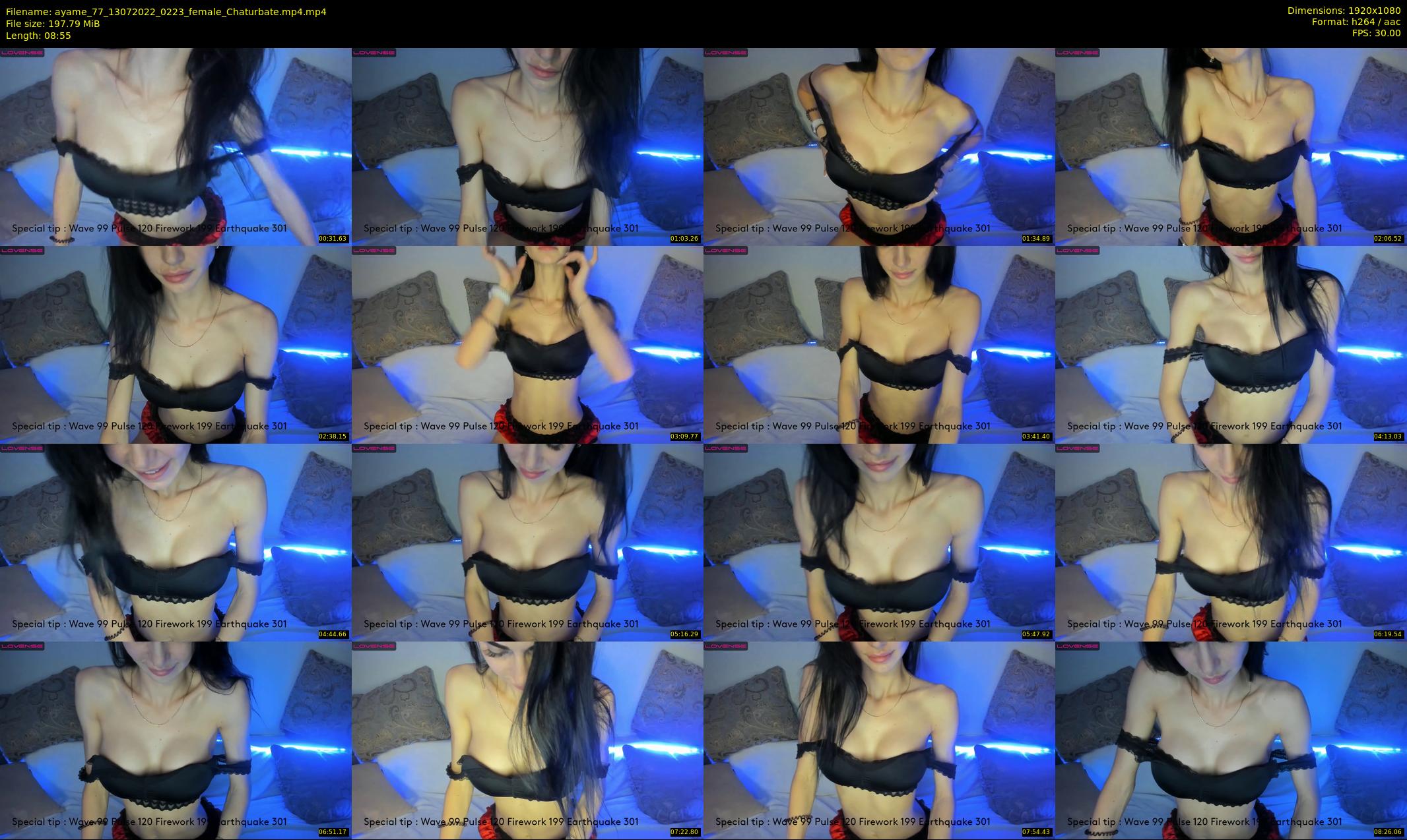 ayame_77 — 9 minute Chaturbate female cam show recording, 1080p, Jul 13, 2022