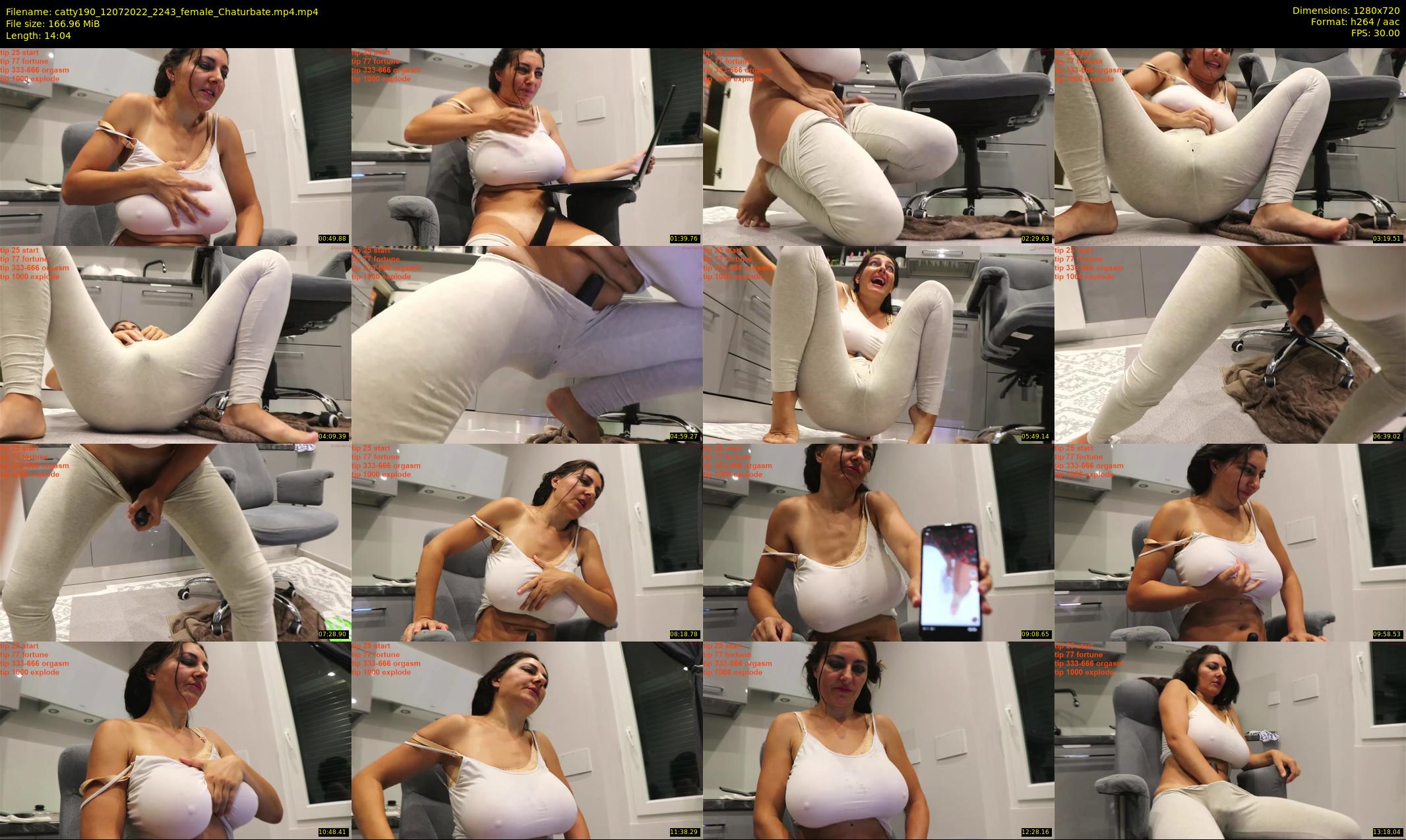 catty190 — 15 minute Chaturbate female cam show recording, 720p, Jul 12, 2022