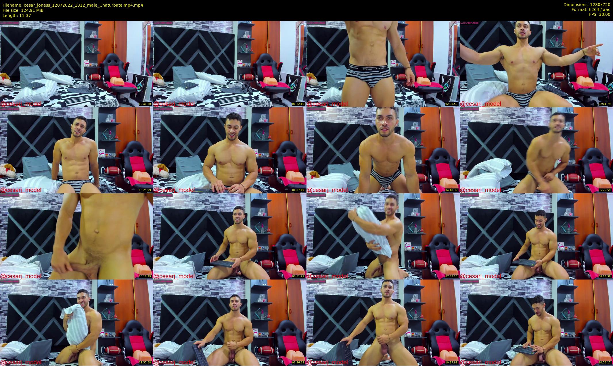 cesar_joness — 12 minute Chaturbate male cam show recording, 720p, Jul 12, 2022