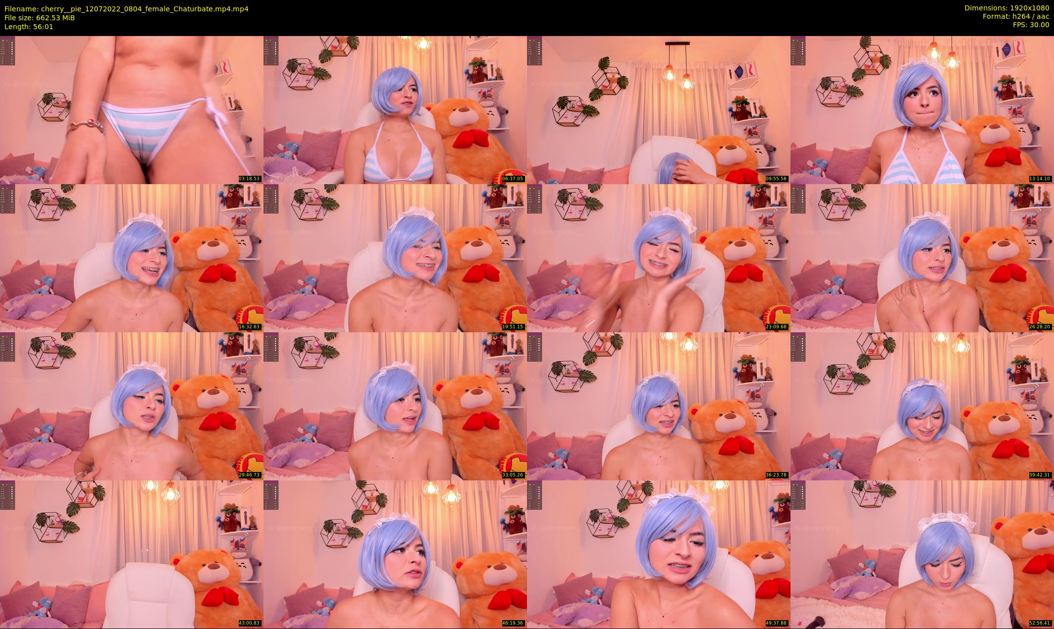 cherry__pie — 57 minute Chaturbate female cam show recording, 1080p, Jul 12, 2022