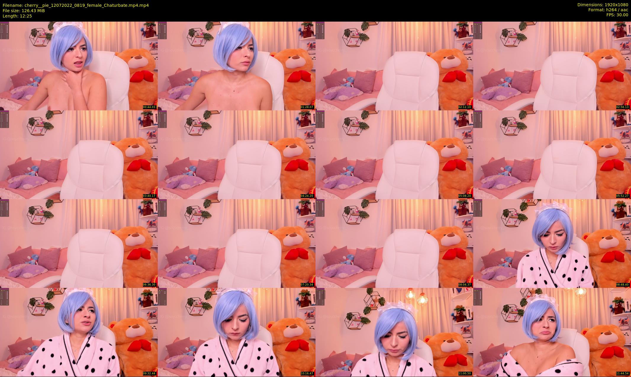 cherry__pie — 13 minute Chaturbate female cam show recording, 1080p, Jul 12, 2022