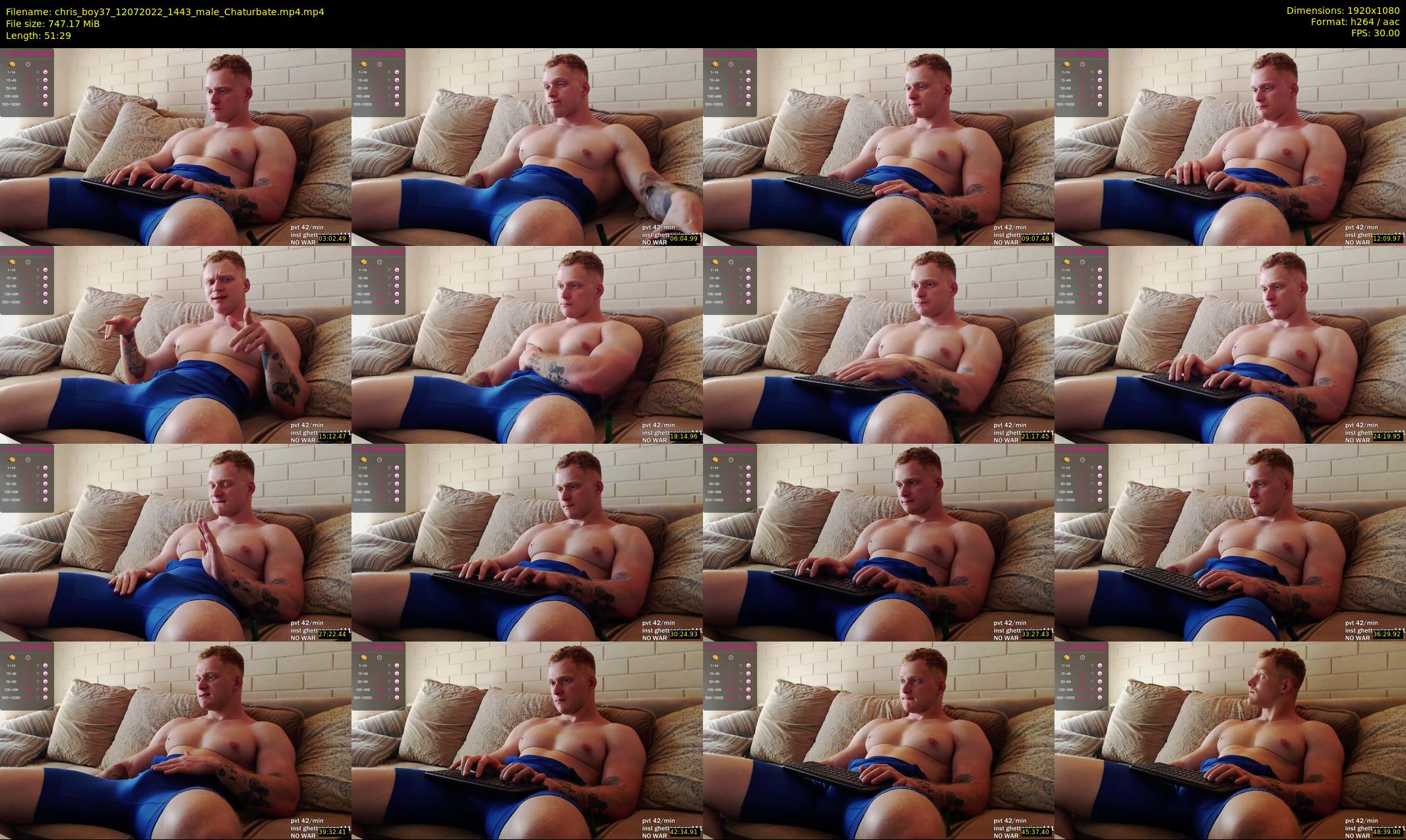 chris_boy37 — 52 minute Chaturbate male cam show recording, 1080p, Jul 12, 2022