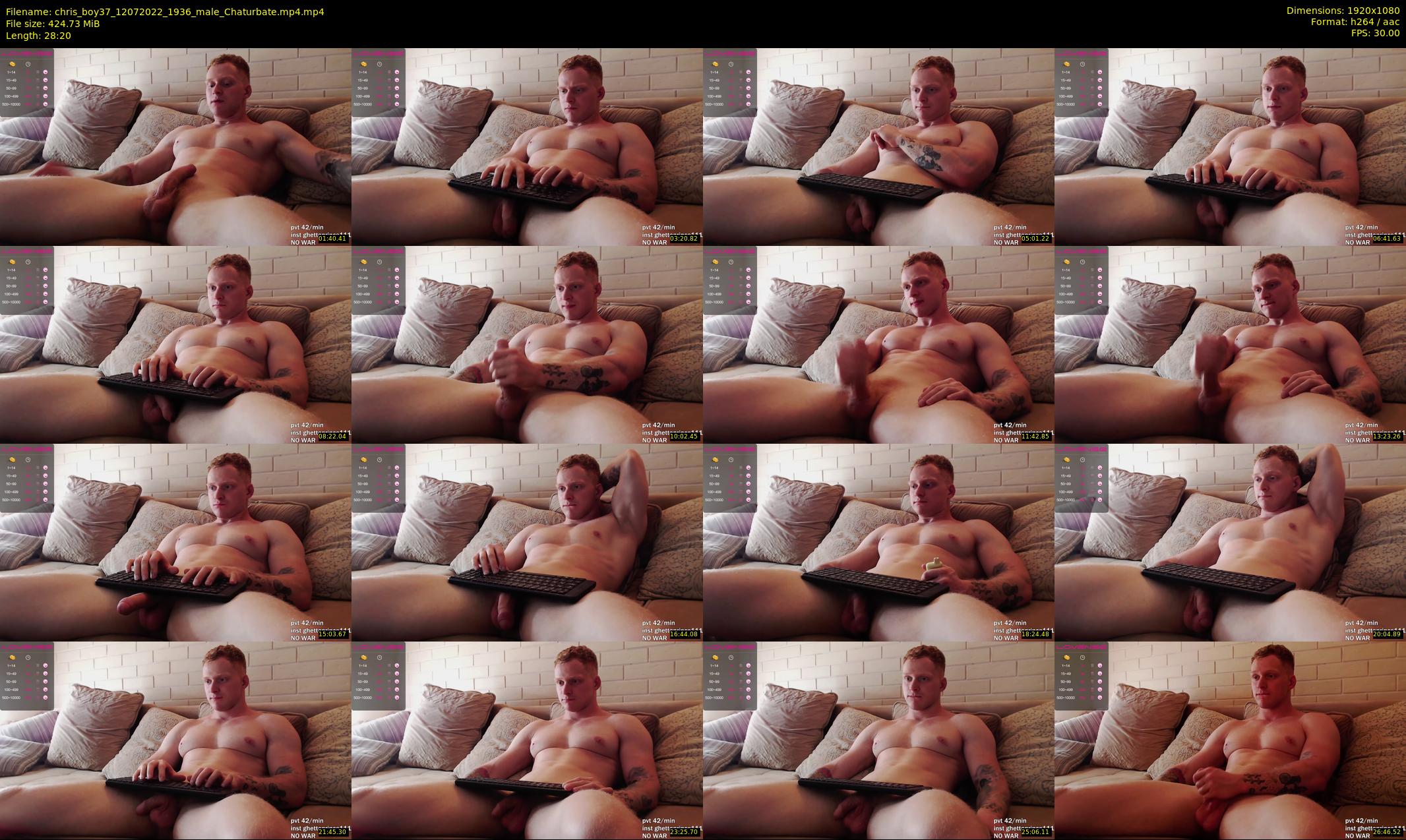 chris_boy37 — 29 minute Chaturbate male cam show recording, 1080p, Jul 12, 2022