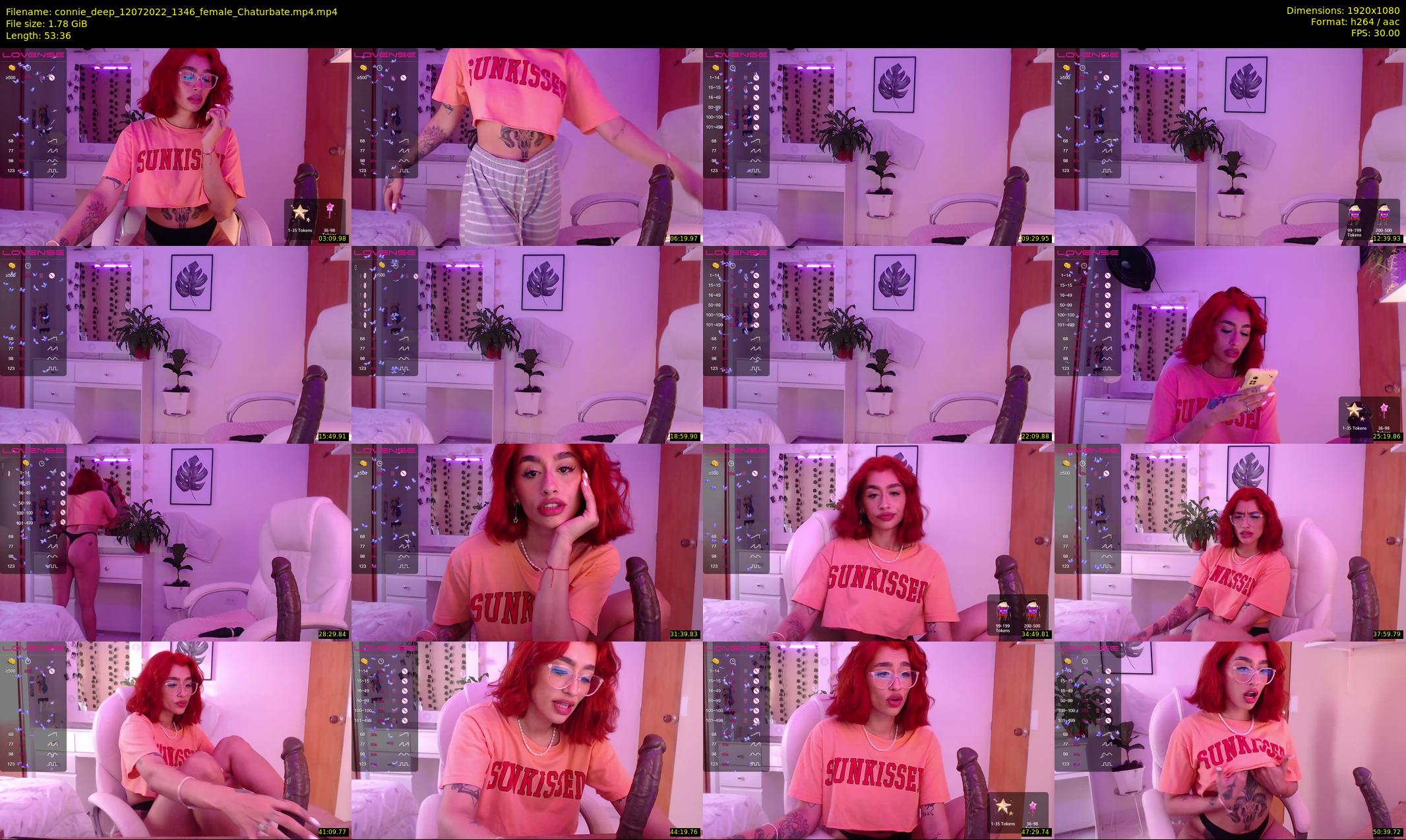 connie_deep — 54 minute Chaturbate female cam show recording, 1080p, Jul 12, 2022