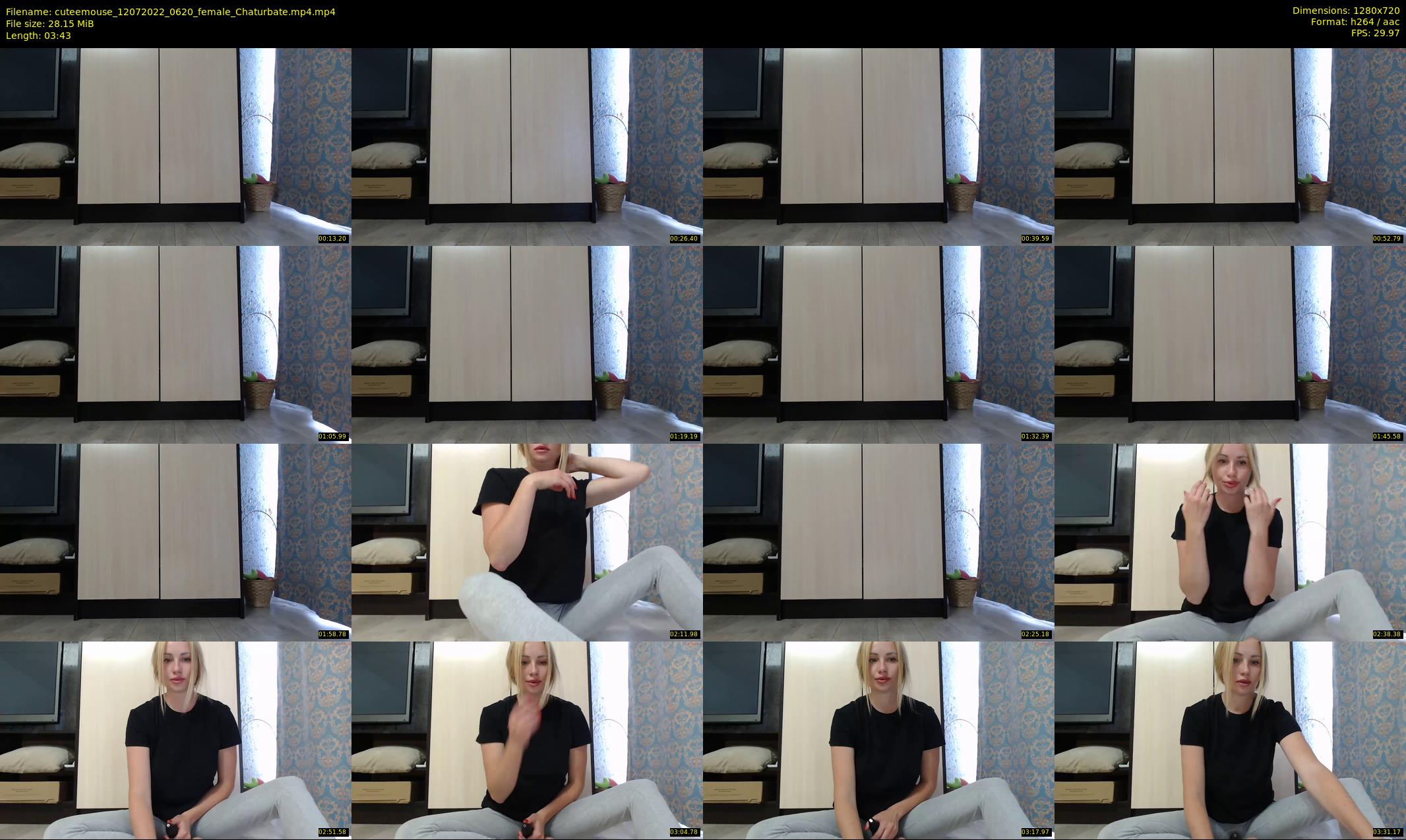 cuteemouse — 4 minute Chaturbate female cam show recording, 720p, Jul 12, 2022