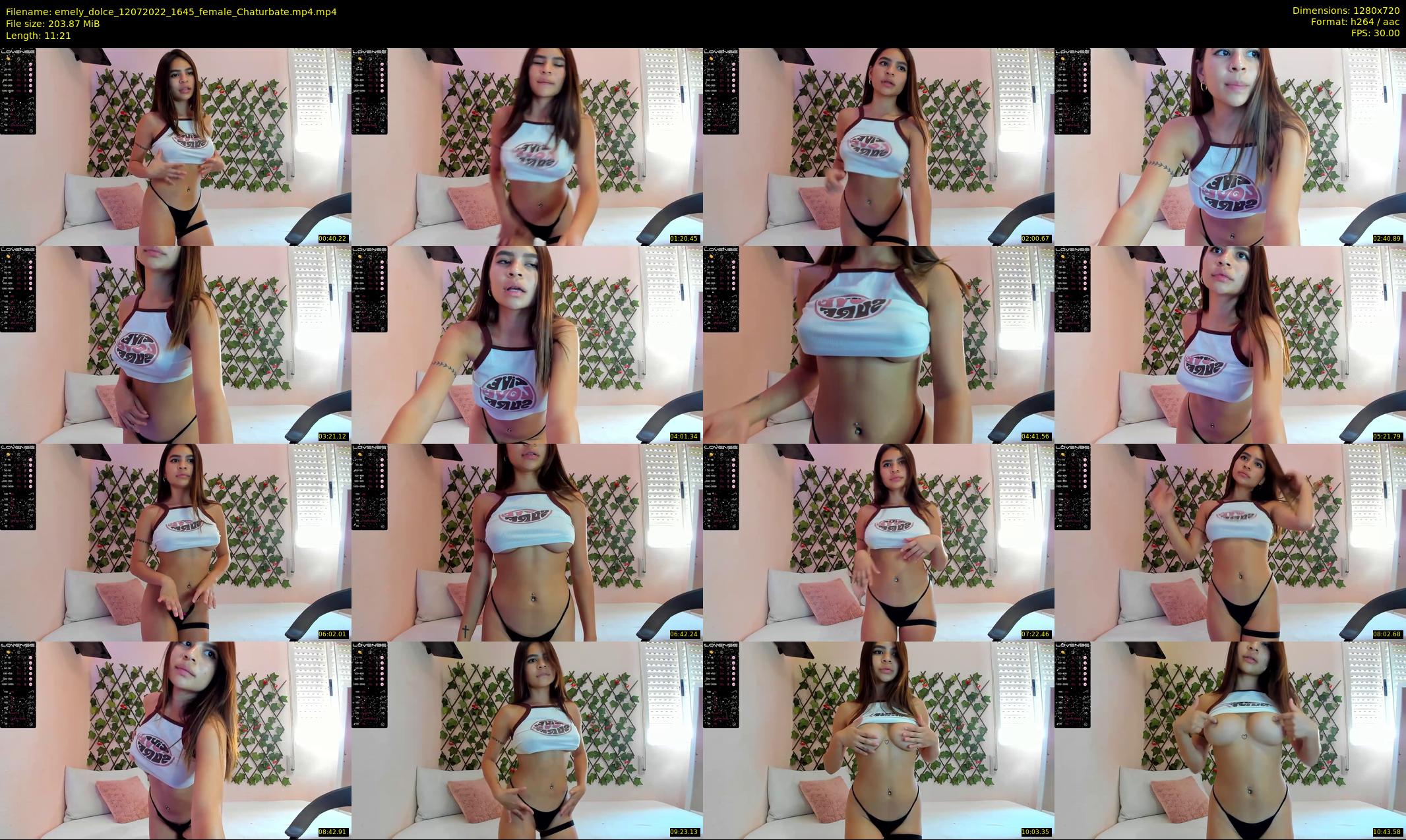 emely_dolce — 12 minute Chaturbate female cam show recording, 720p, Jul 12, 2022