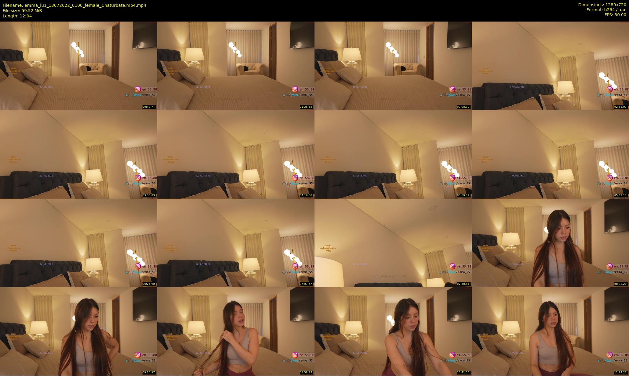 emma_lu1 — 13 minute Chaturbate female cam show recording, 720p, Jul 13, 2022