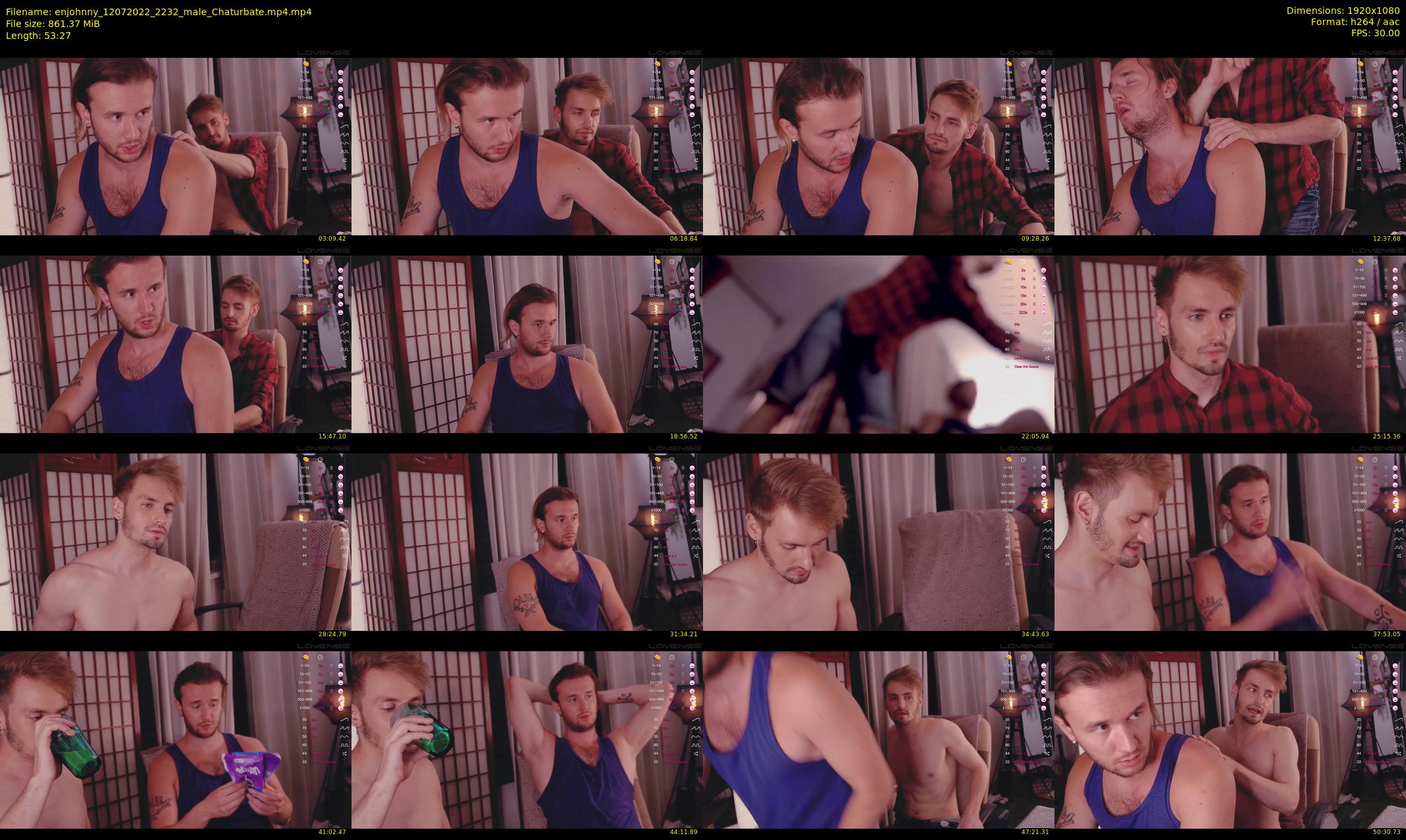 enjohnny — 54 minute Chaturbate male cam show recording, 1080p, Jul 12, 2022