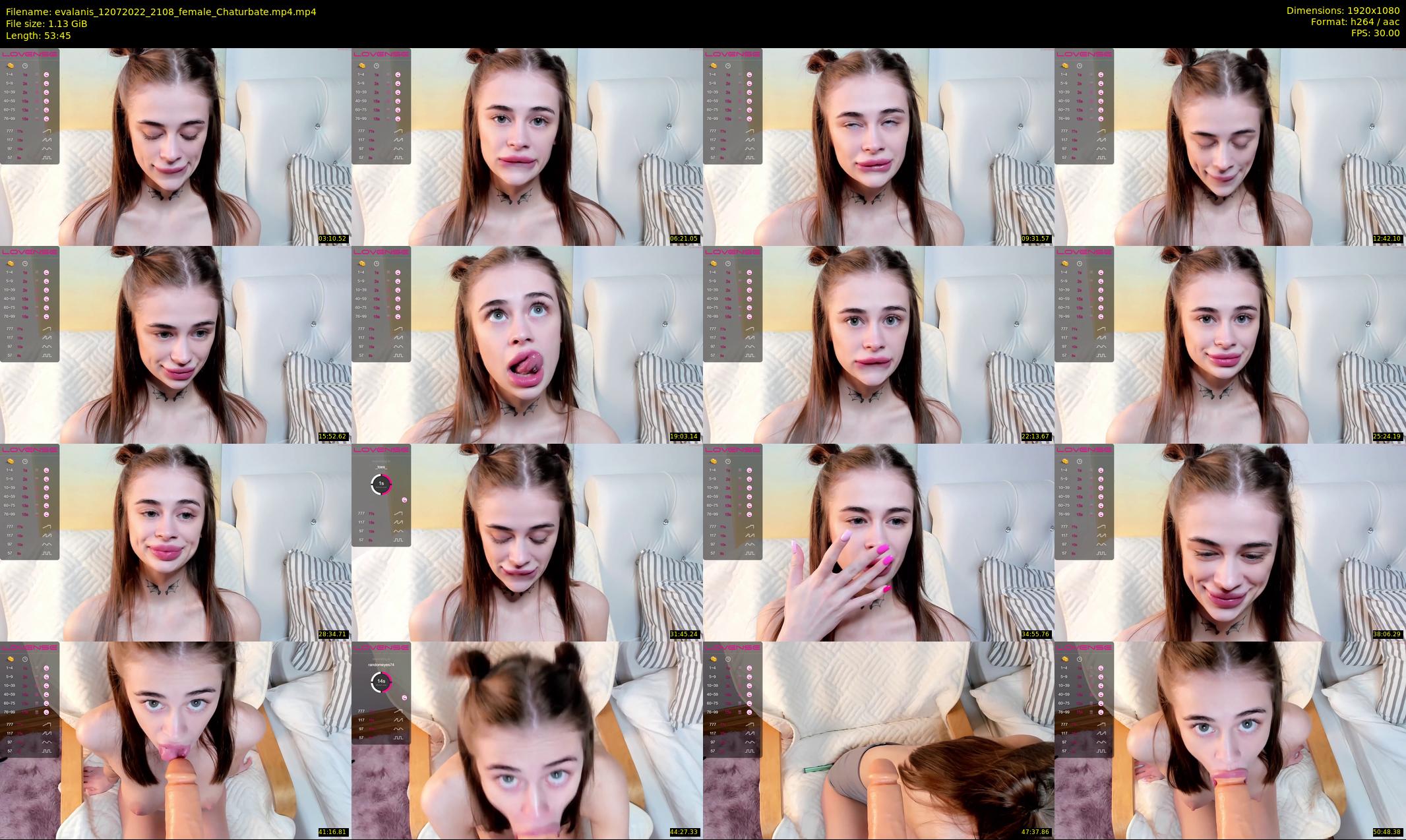 evalanis — 54 minute Chaturbate couple cam show recording, 1080p, Jul 12, 2022