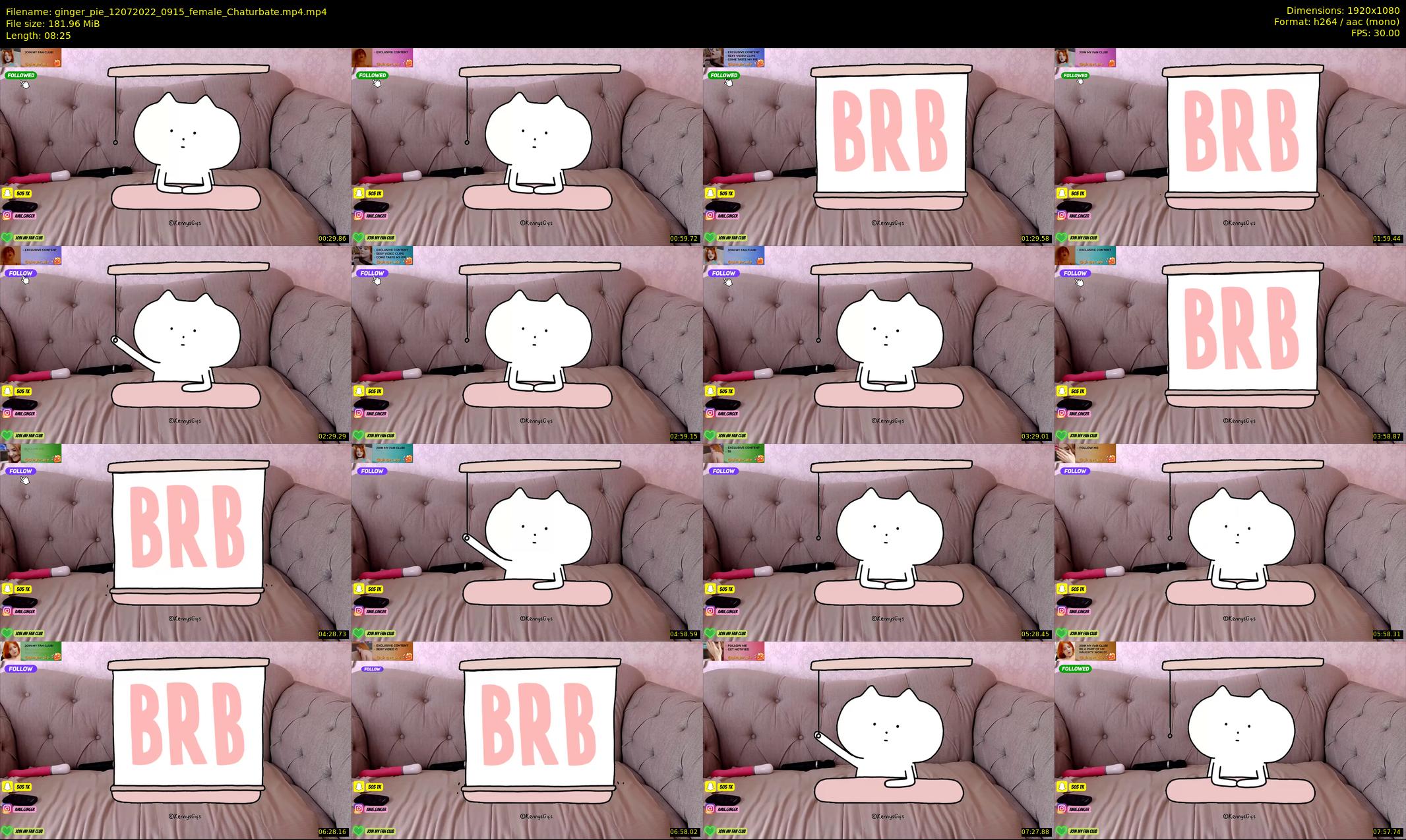 ginger_pie — 9 minute Chaturbate female cam show recording, 1080p, Jul 12, 2022