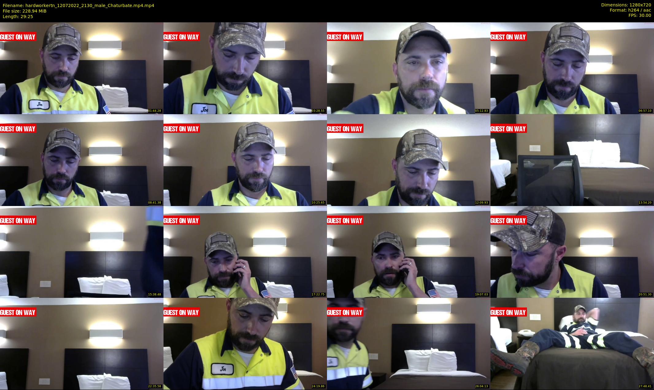 hardworkertn — 30 minute Chaturbate male cam show recording, 720p, Jul 12, 2022