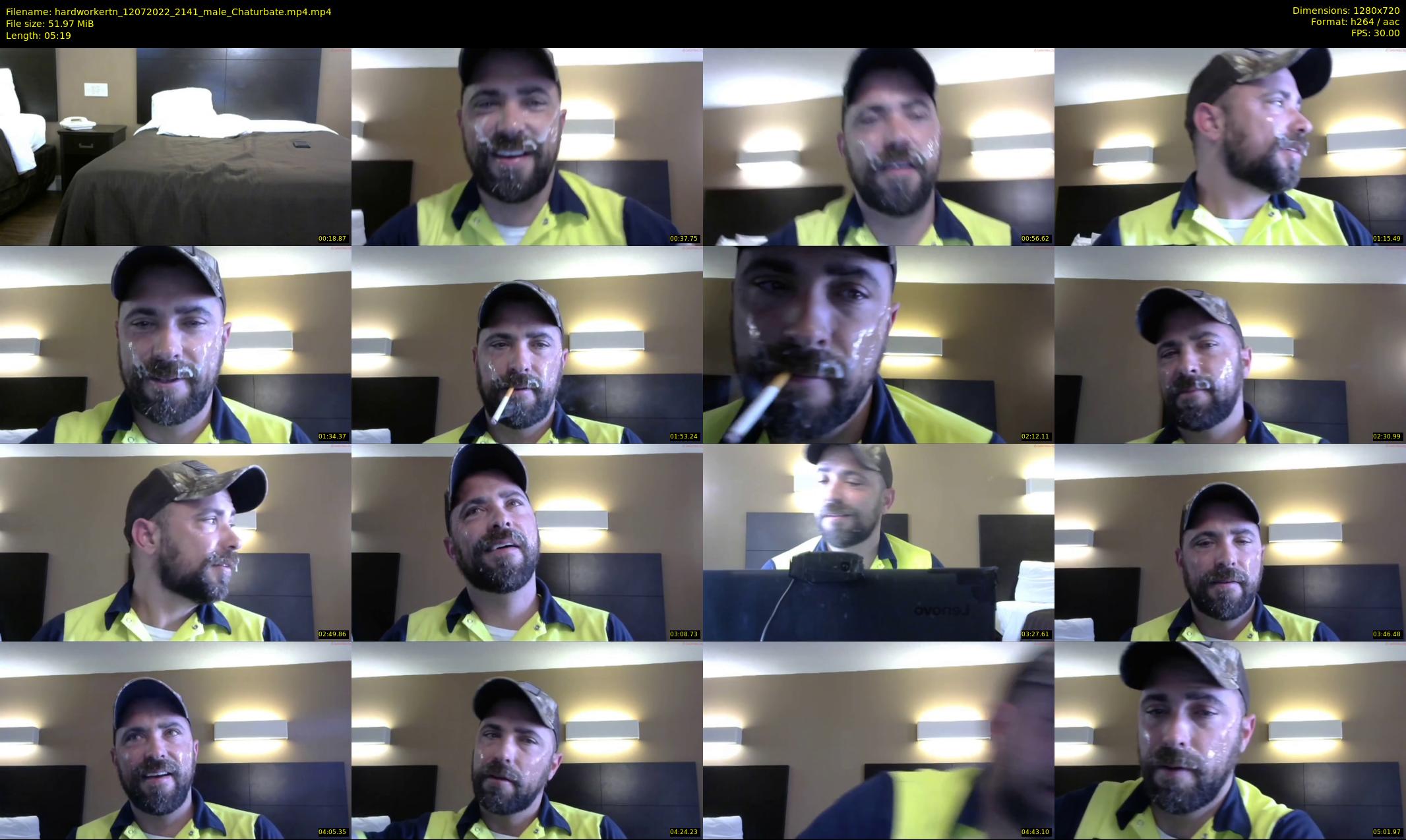 hardworkertn — 6 minute Chaturbate male cam show recording, 720p, Jul 12, 2022