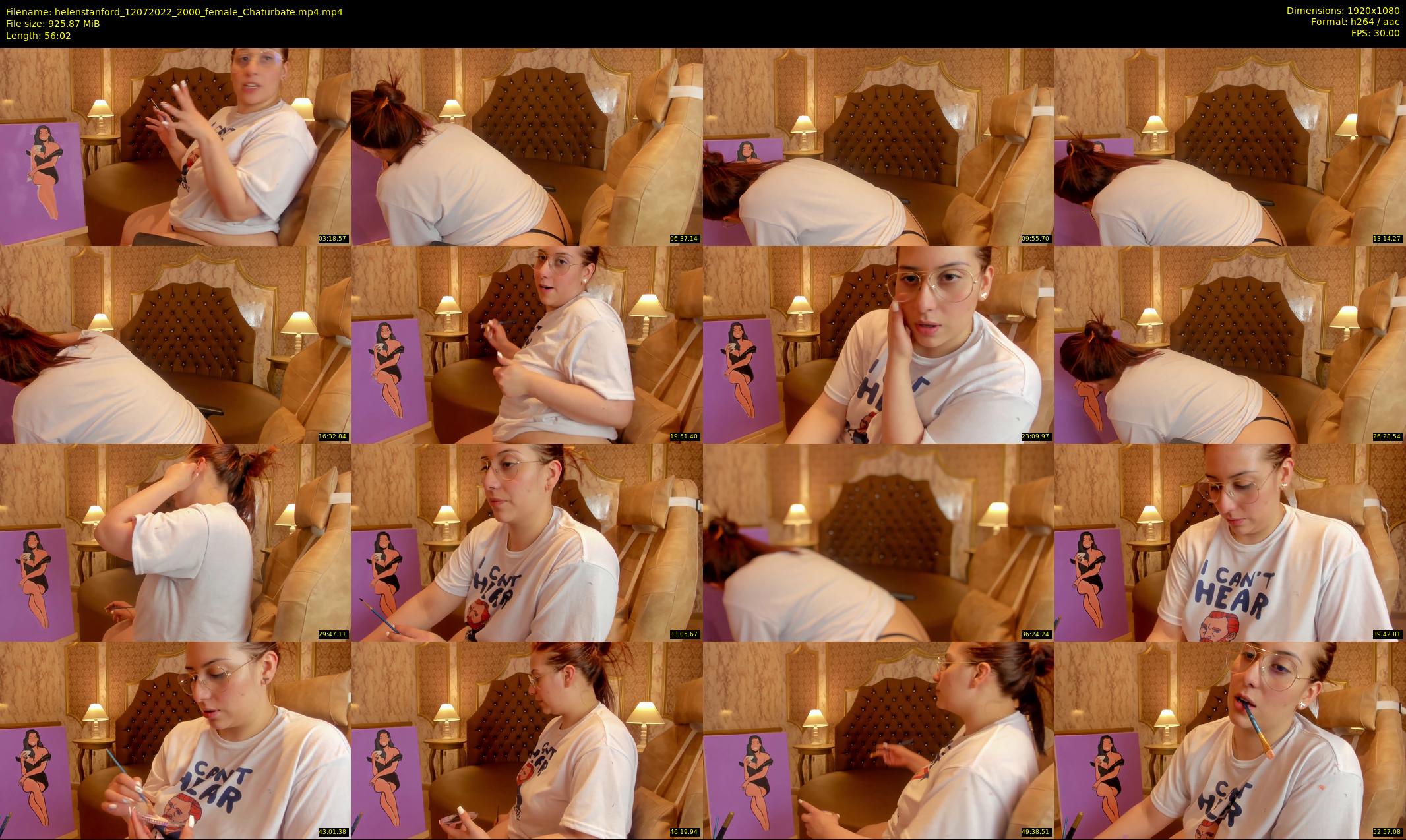 helenstanford — 57 minute Chaturbate female cam show recording, 1080p, Jul 12, 2022