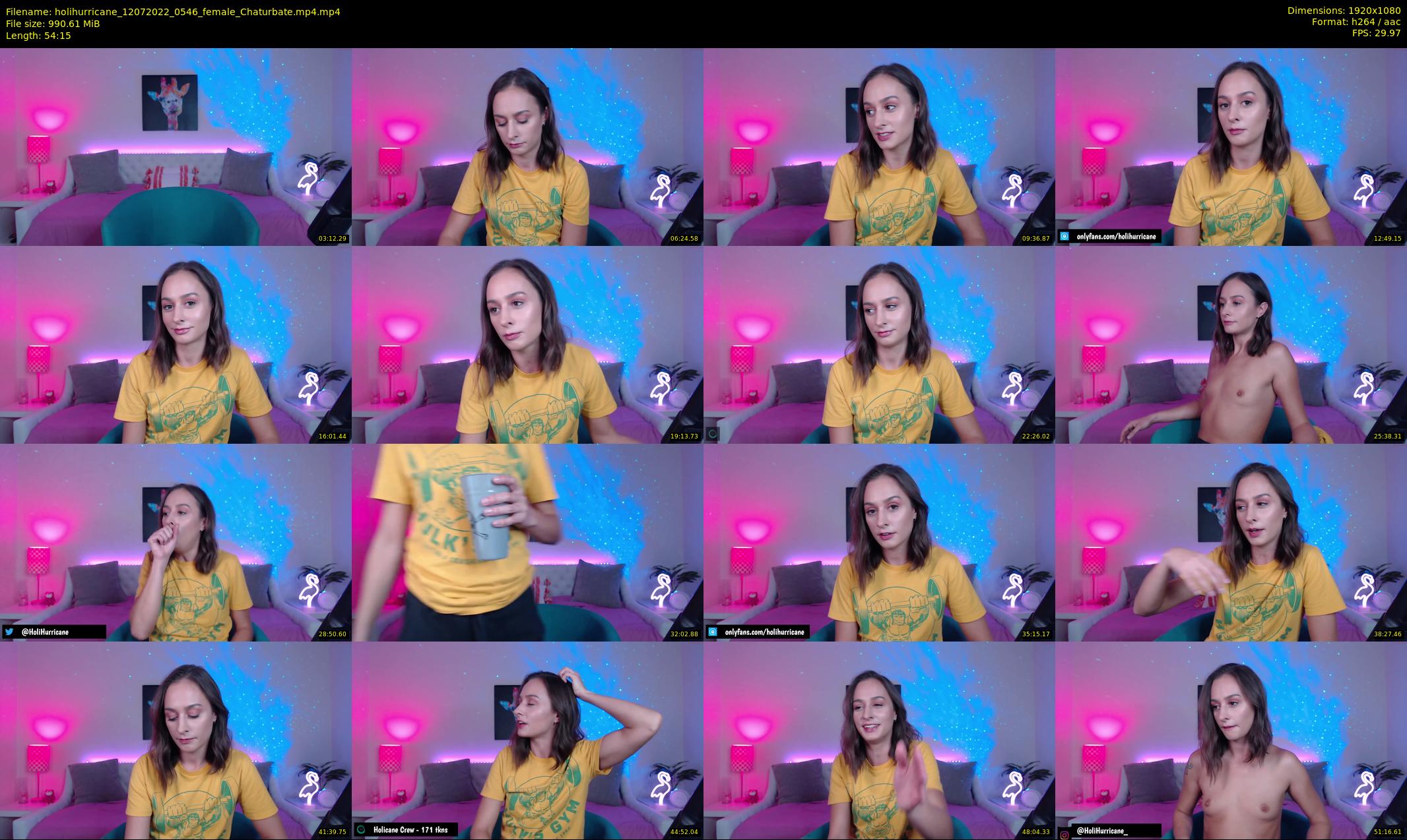 holihurricane — 55 minute Chaturbate female cam show recording, 1080p, Jul 12, 2022
