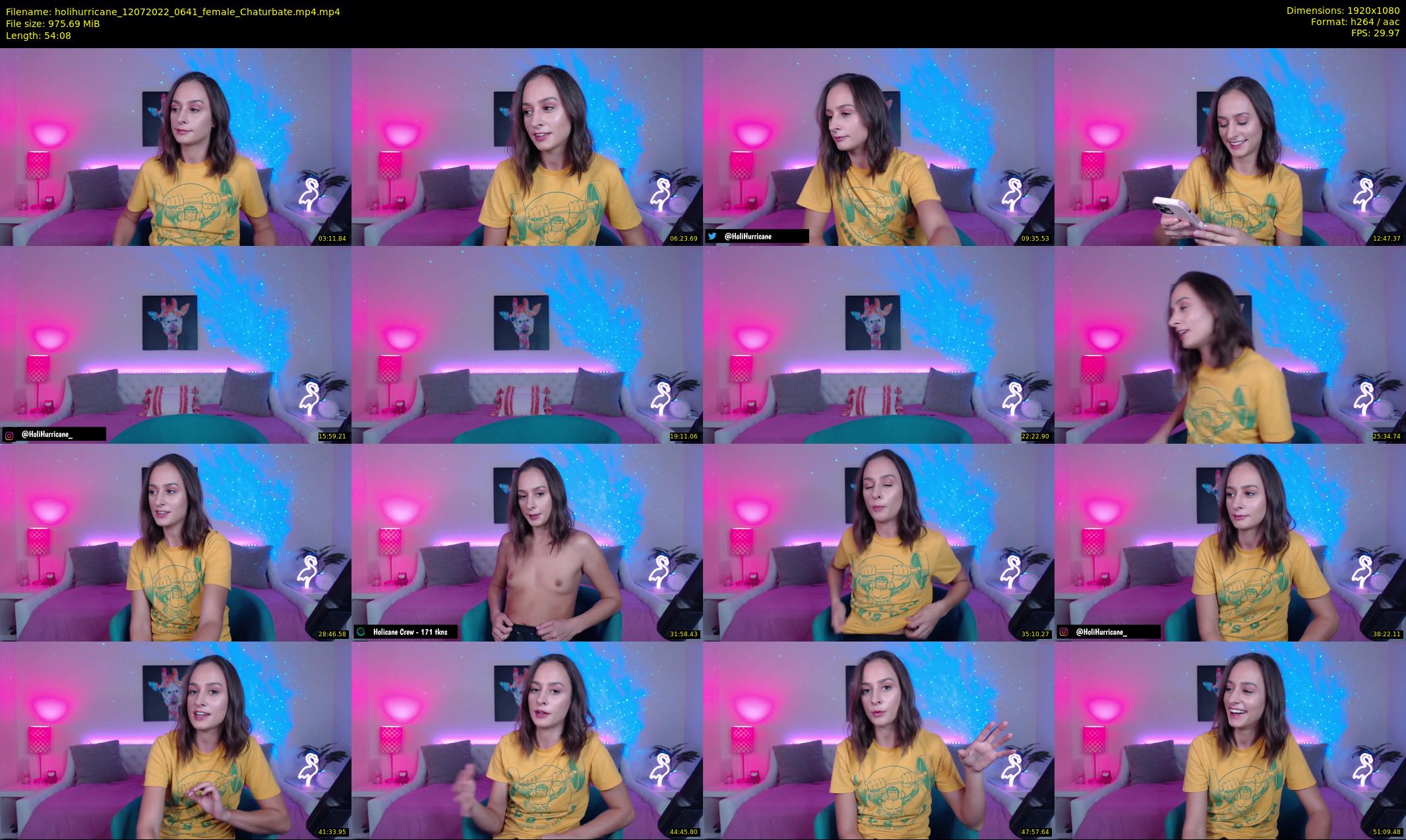 holihurricane — 55 minute Chaturbate female cam show recording, 1080p, Jul 12, 2022