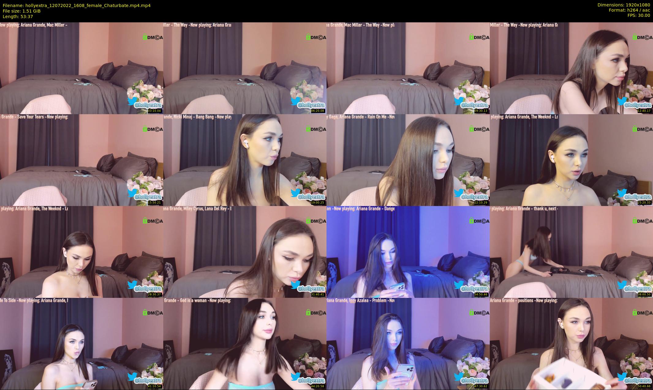 hollyextra — 54 minute Chaturbate female cam show recording, 1080p, Jul 12, 2022