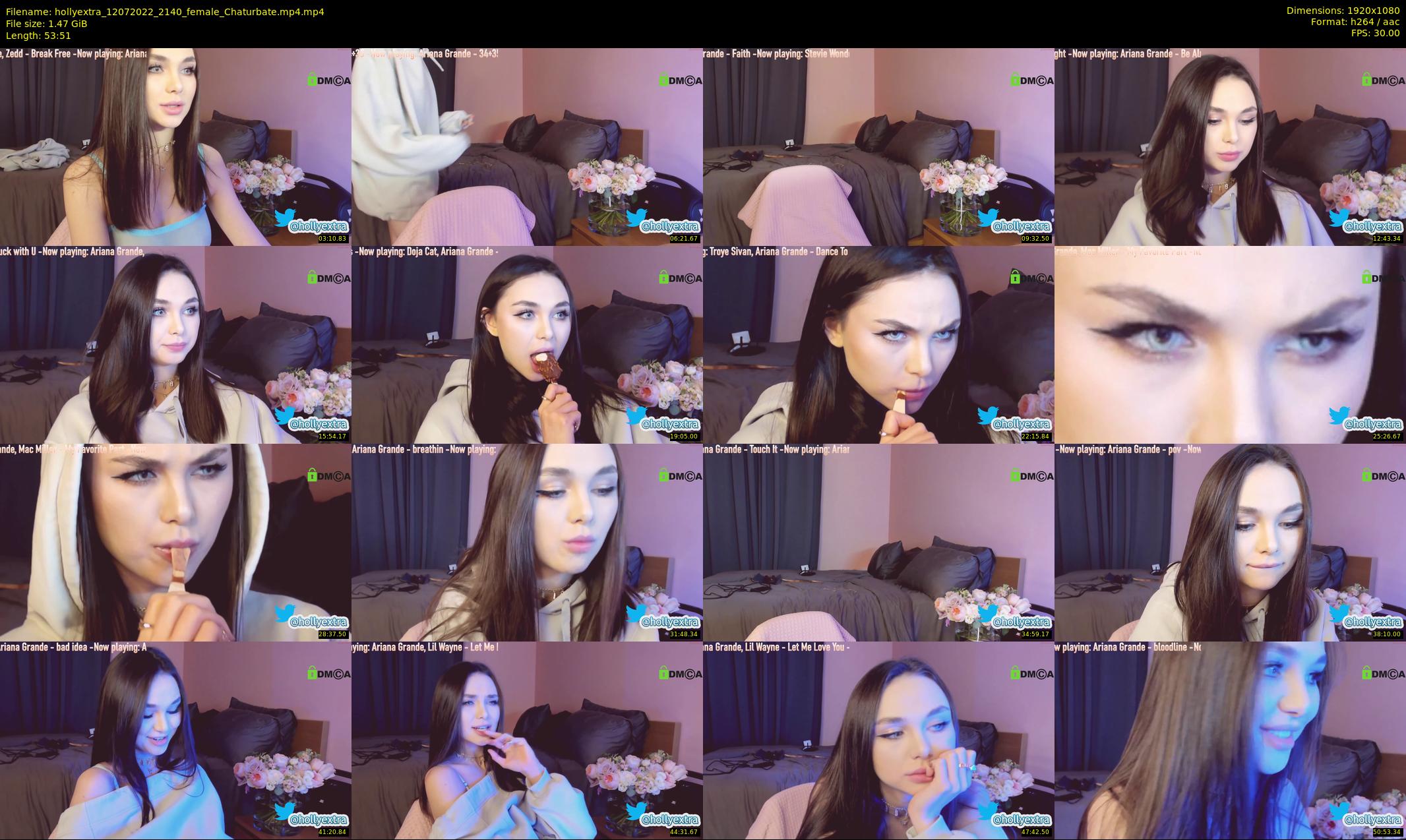 hollyextra — 54 minute Chaturbate female cam show recording, 1080p, Jul 12, 2022