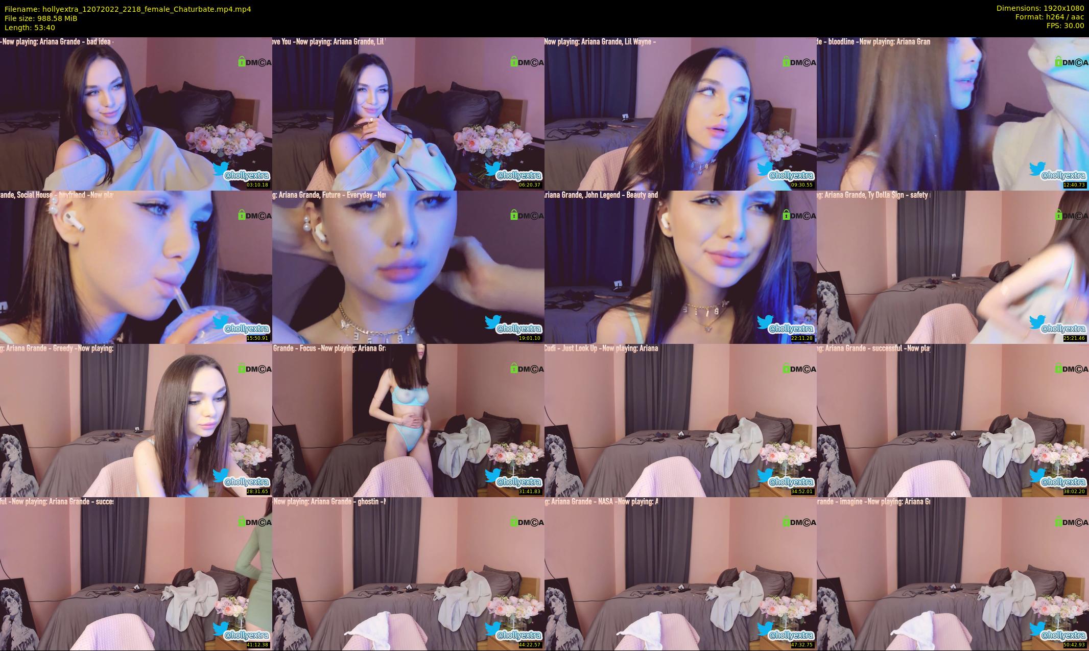hollyextra — 54 minute Chaturbate female cam show recording, 1080p, Jul 12, 2022