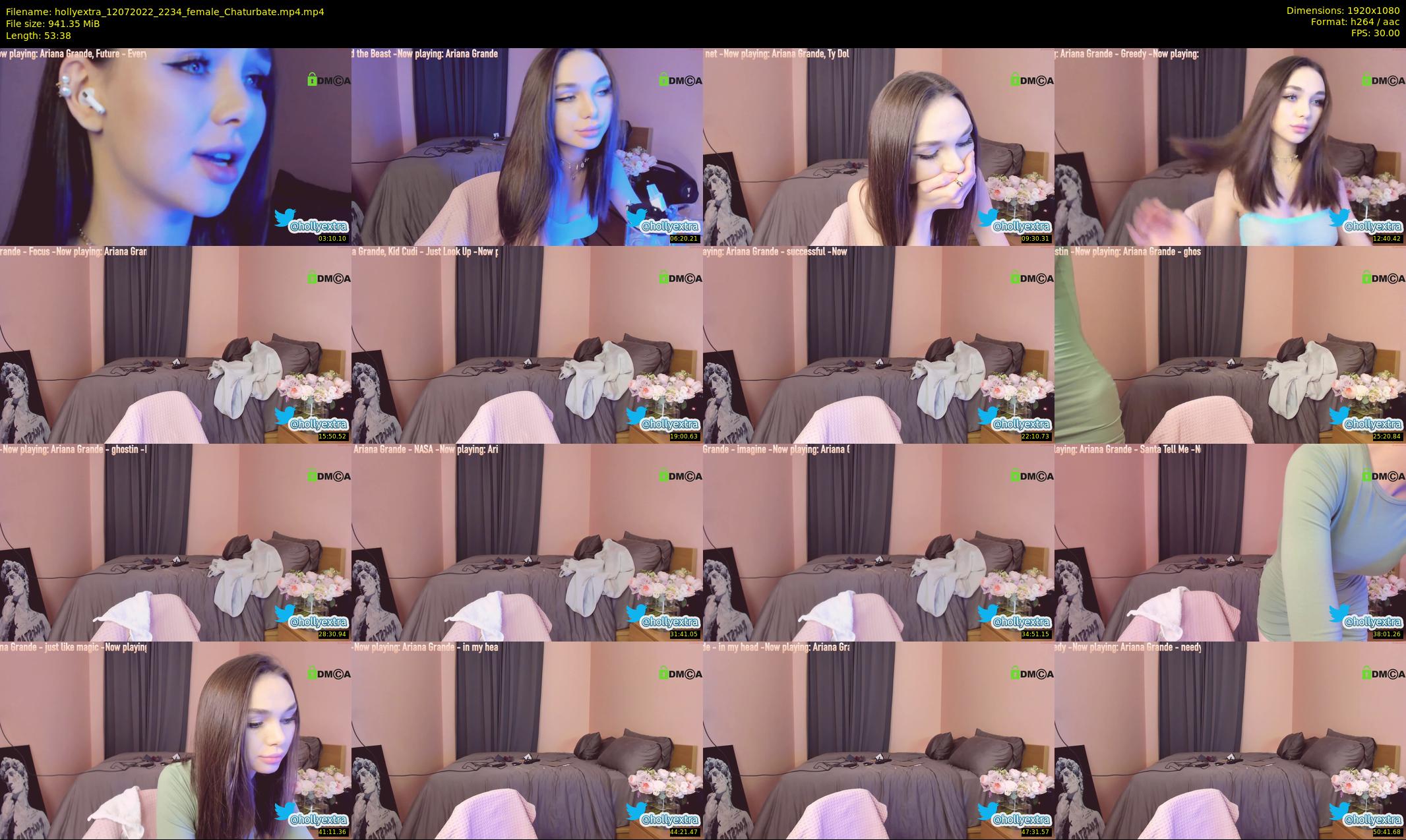 hollyextra — 54 minute Chaturbate female cam show recording, 1080p, Jul 12, 2022