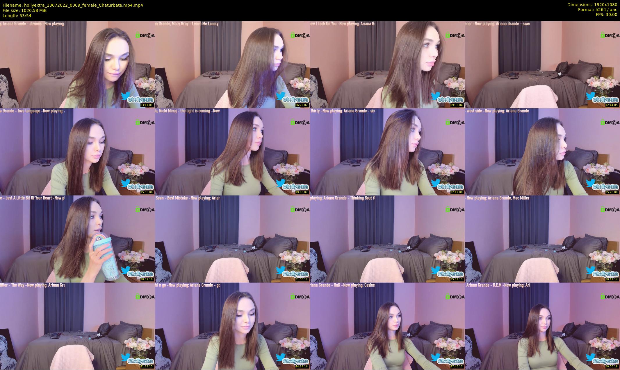 hollyextra — 54 minute Chaturbate female cam show recording, 1080p, Jul 13, 2022