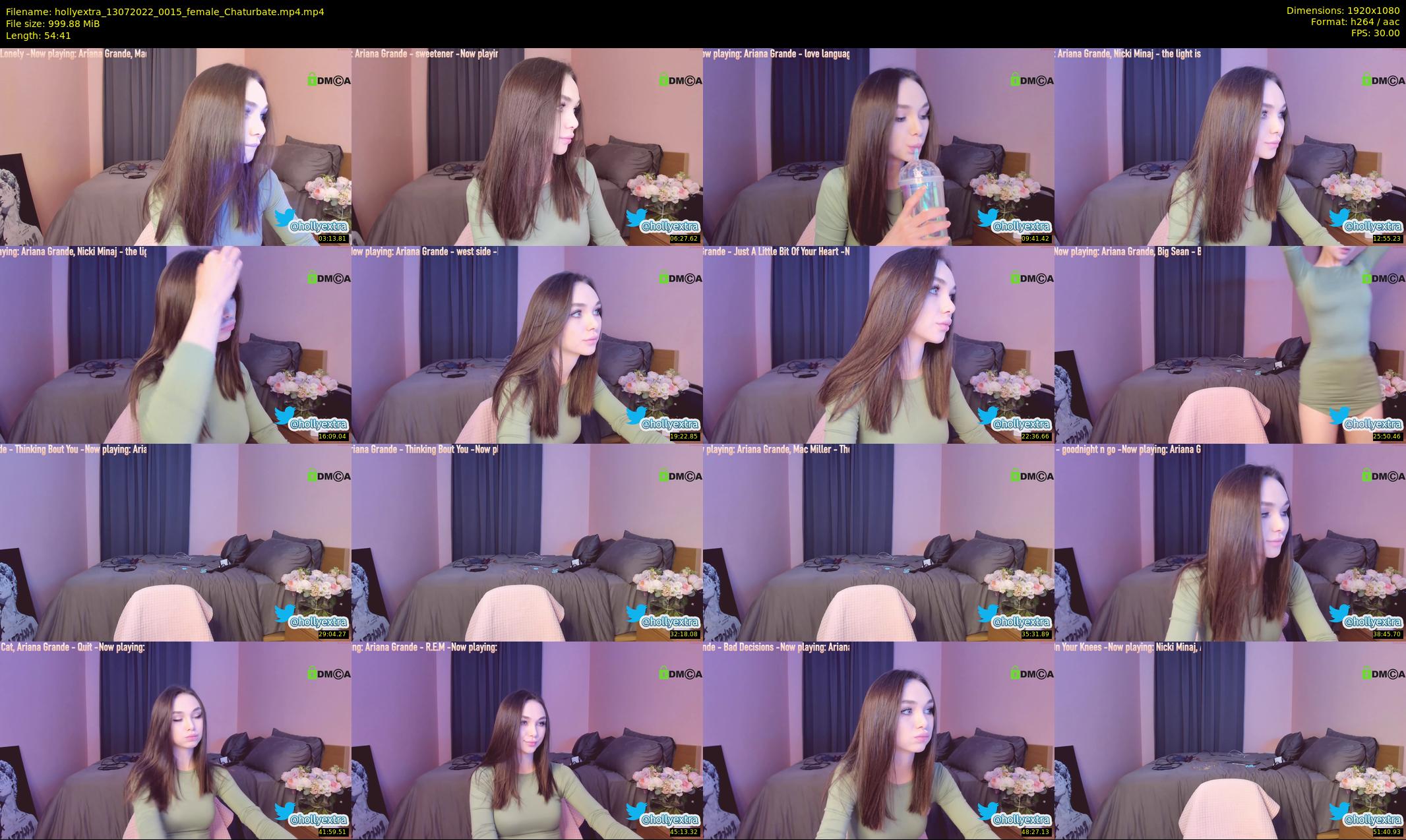 hollyextra — 55 minute Chaturbate female cam show recording, 1080p, Jul 13, 2022