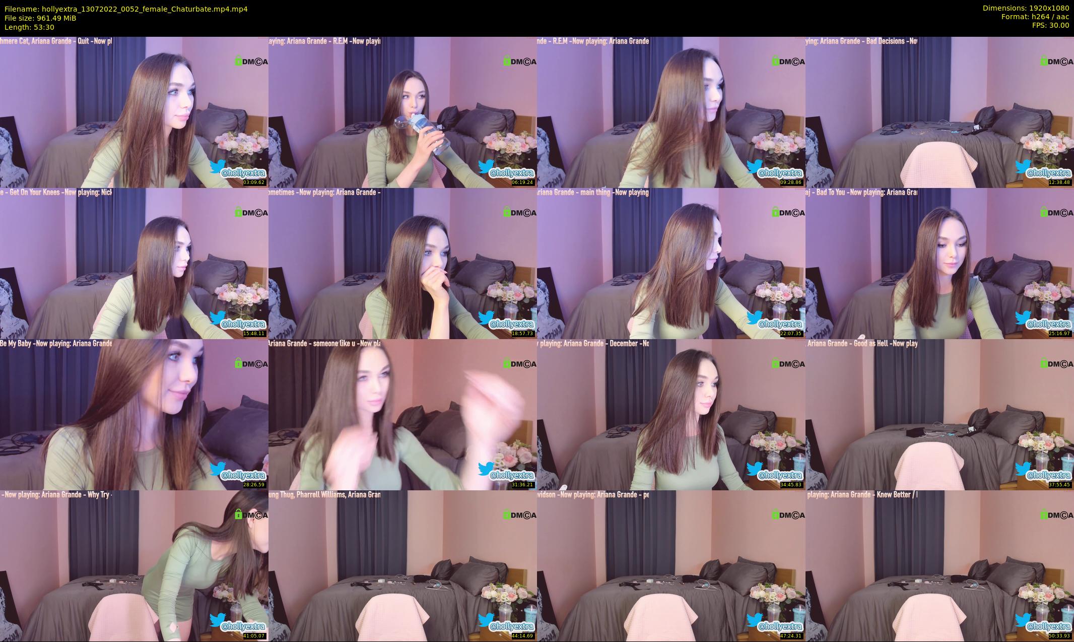 hollyextra — 54 minute Chaturbate female cam show recording, 1080p, Jul 13, 2022