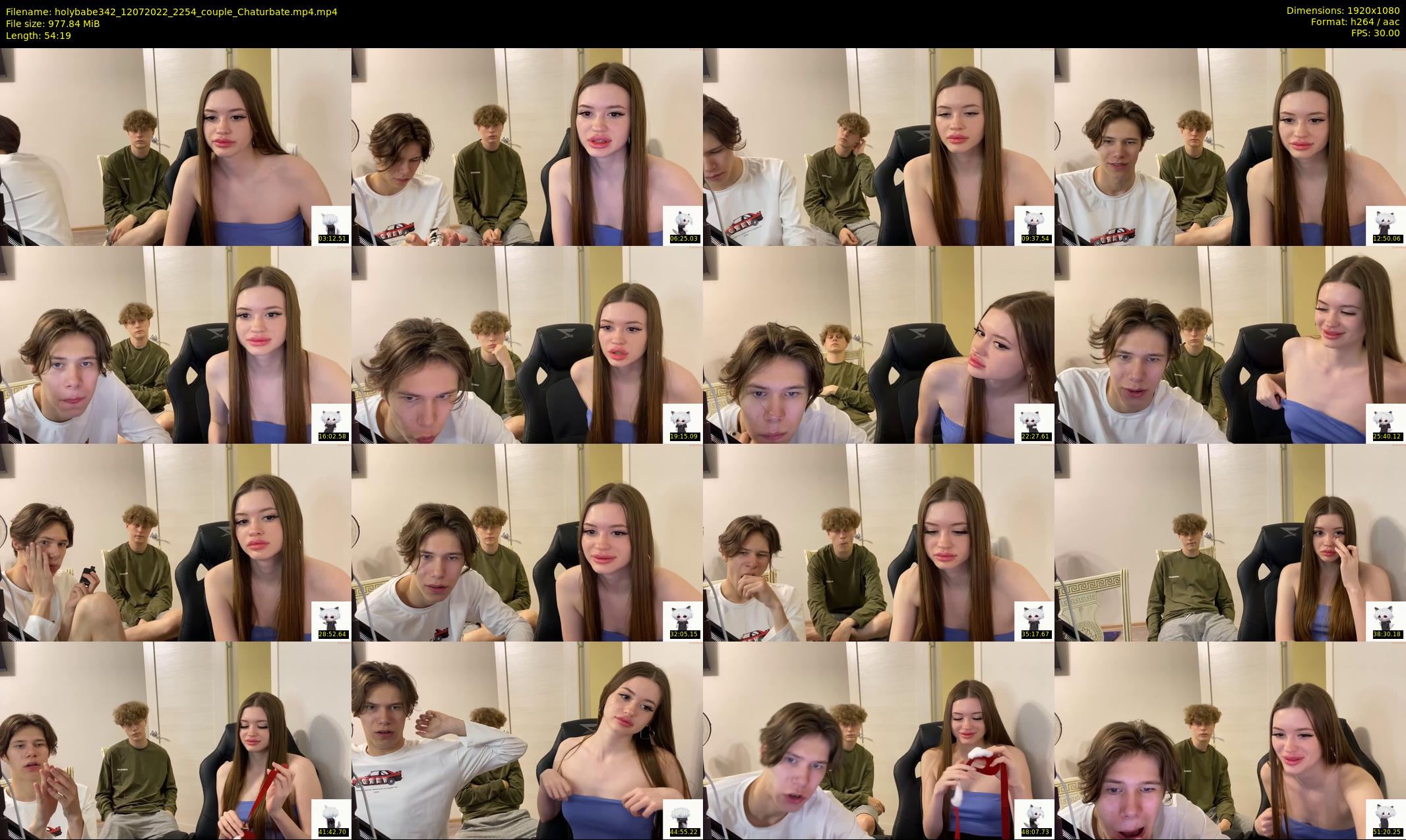 holybabe342 — 55 minute Chaturbate couple cam show recording, 1080p, Jul 12, 2022