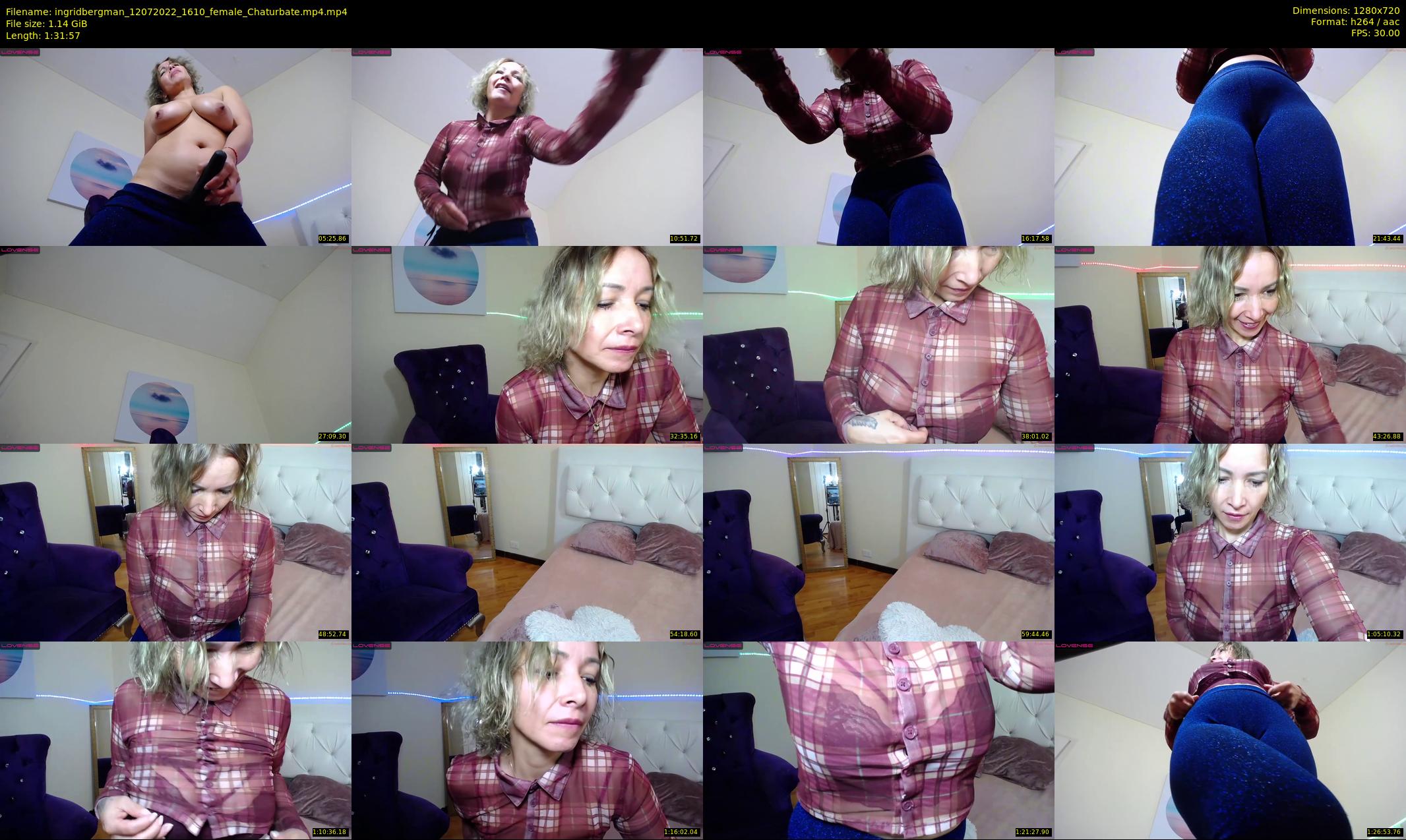 ingridbergman — 92 minute Chaturbate female cam show recording, 720p, Jul 12, 2022
