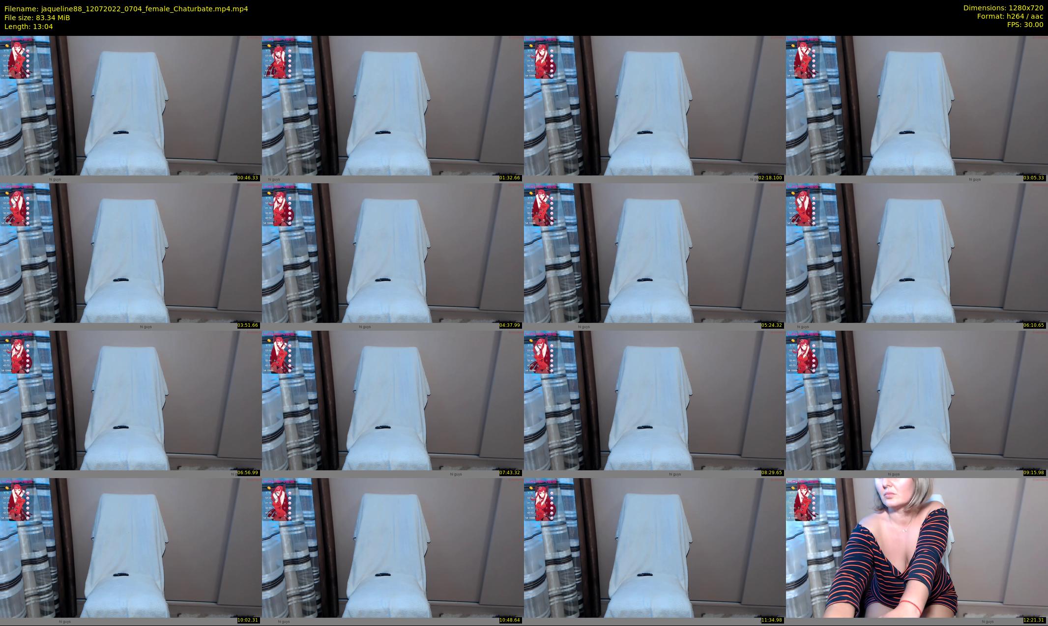 jaqueline88 — 14 minute Chaturbate female cam show recording, 720p, Jul 12, 2022