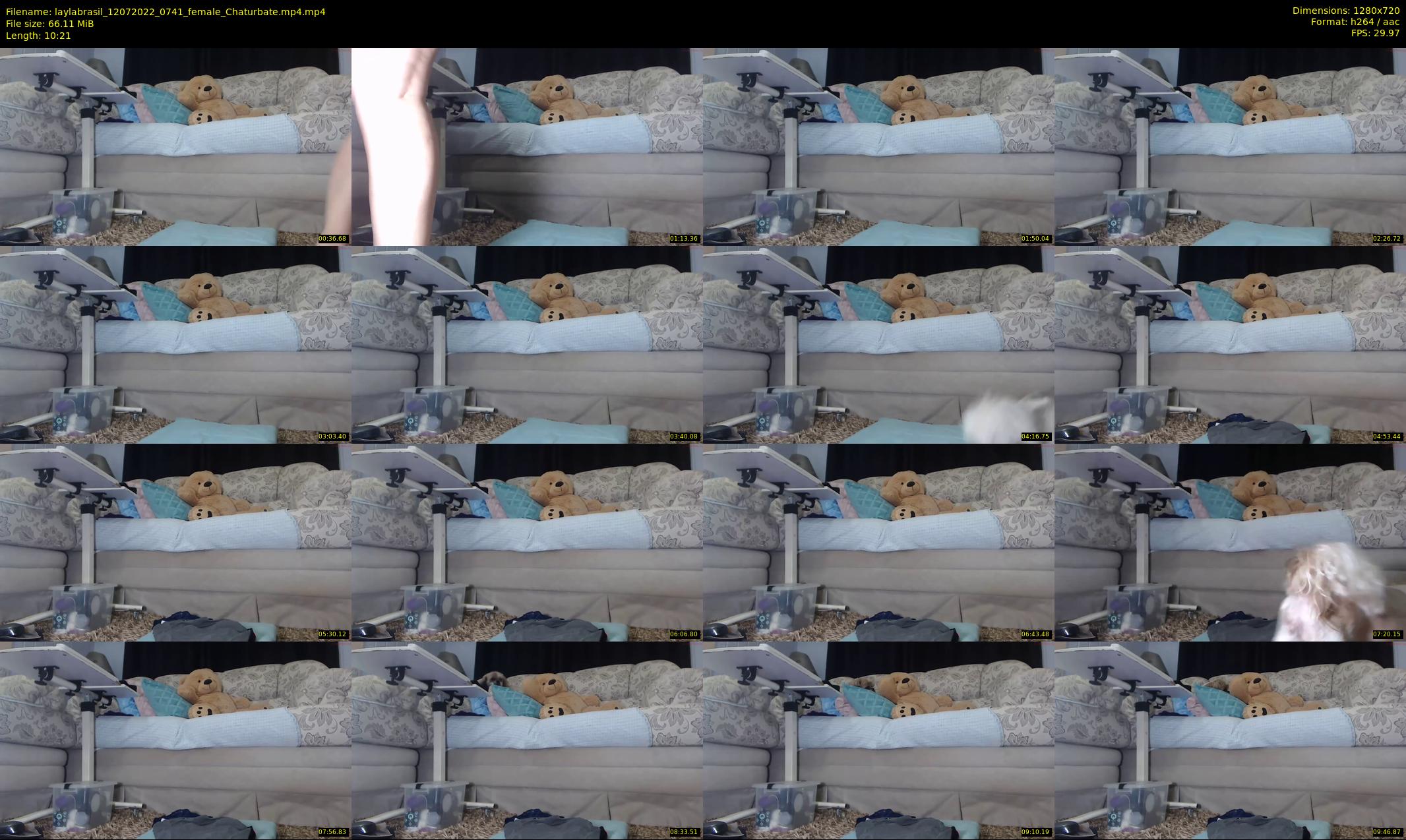 laylabrasil — 11 minute Chaturbate female cam show recording, 720p, Jul 12, 2022