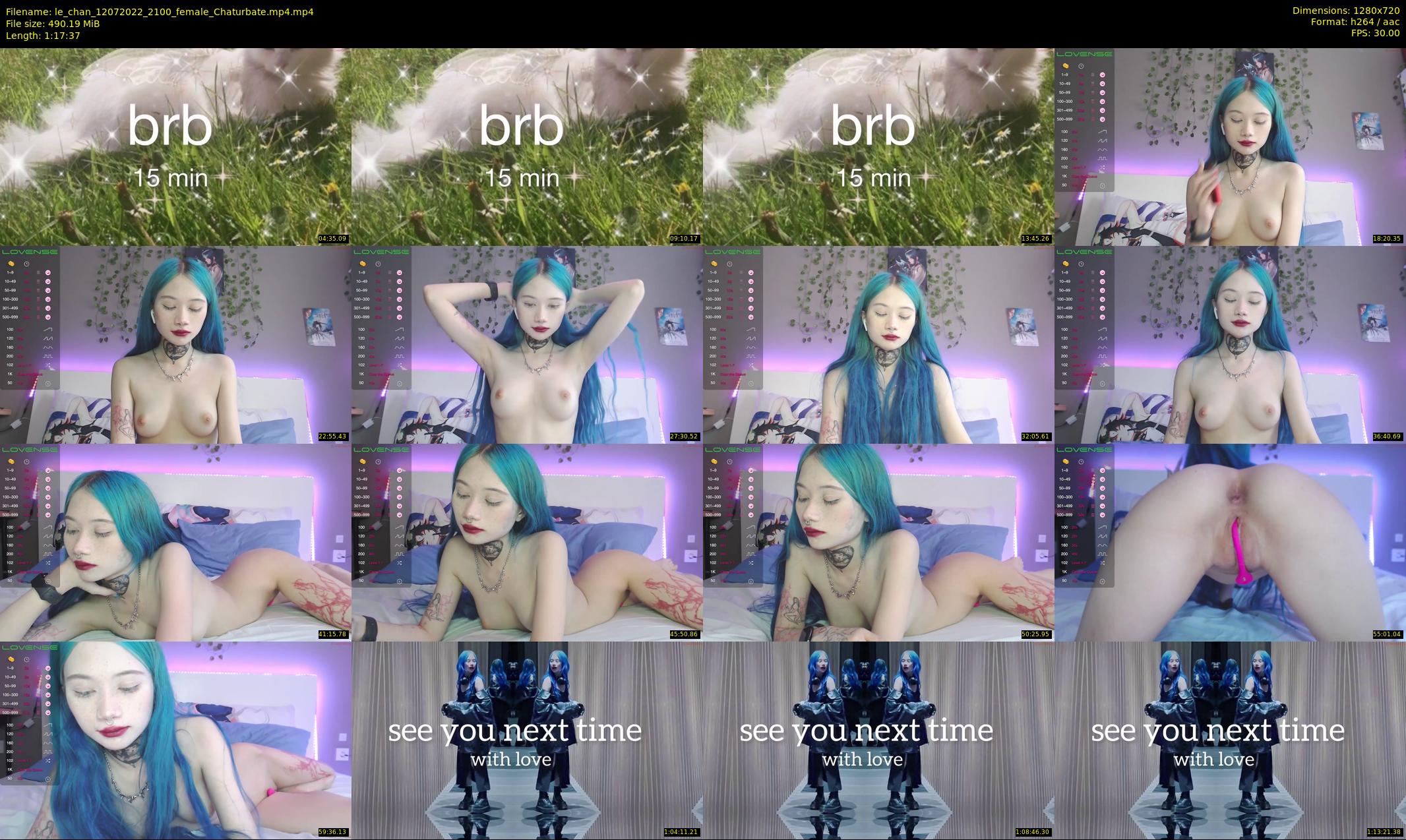 le_chan — 78 minute Chaturbate female cam show recording, 720p, Jul 12, 2022