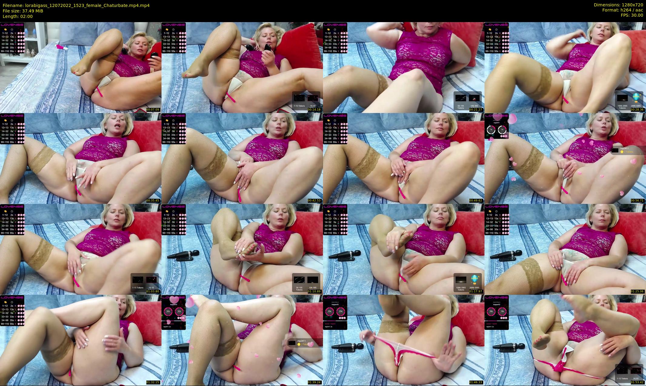 lorabigass — 2 minute Chaturbate female cam show recording, 720p, Jul 12, 2022