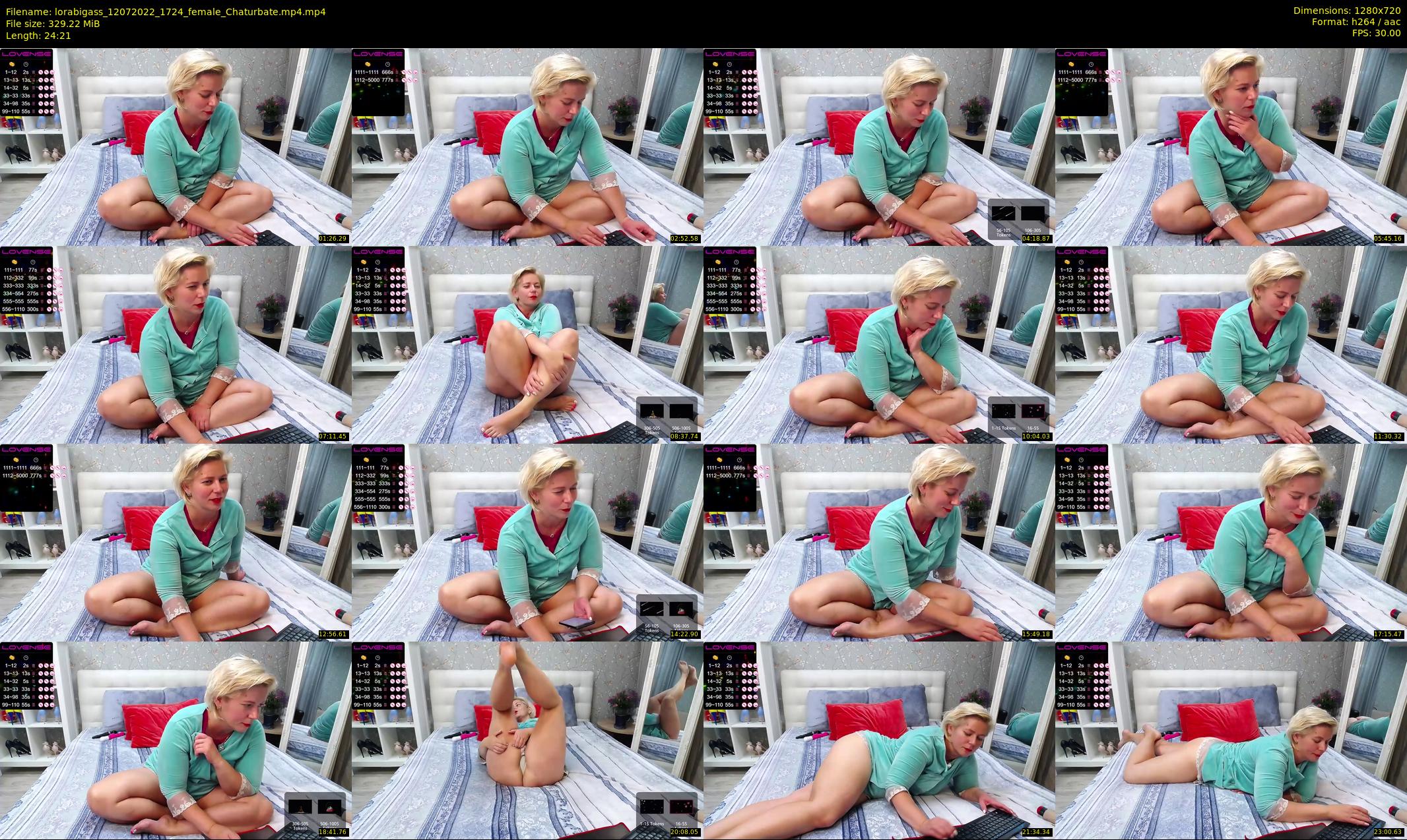 lorabigass — 25 minute Chaturbate female cam show recording, 720p, Jul 12, 2022