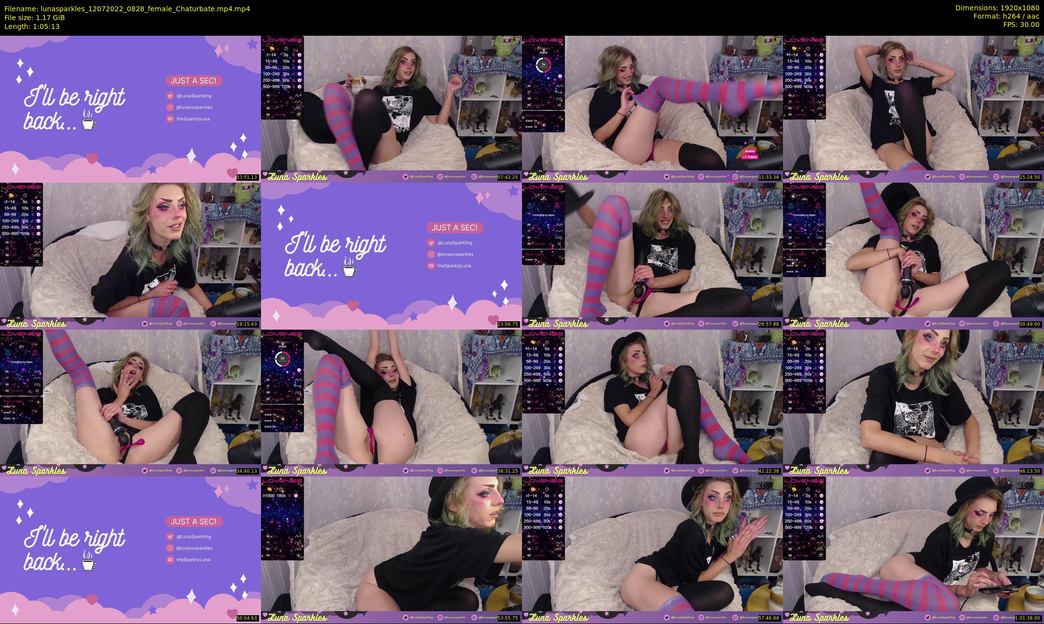 lunasparkles — 66 minute Chaturbate female cam show recording, 1080p, Jul 12, 2022