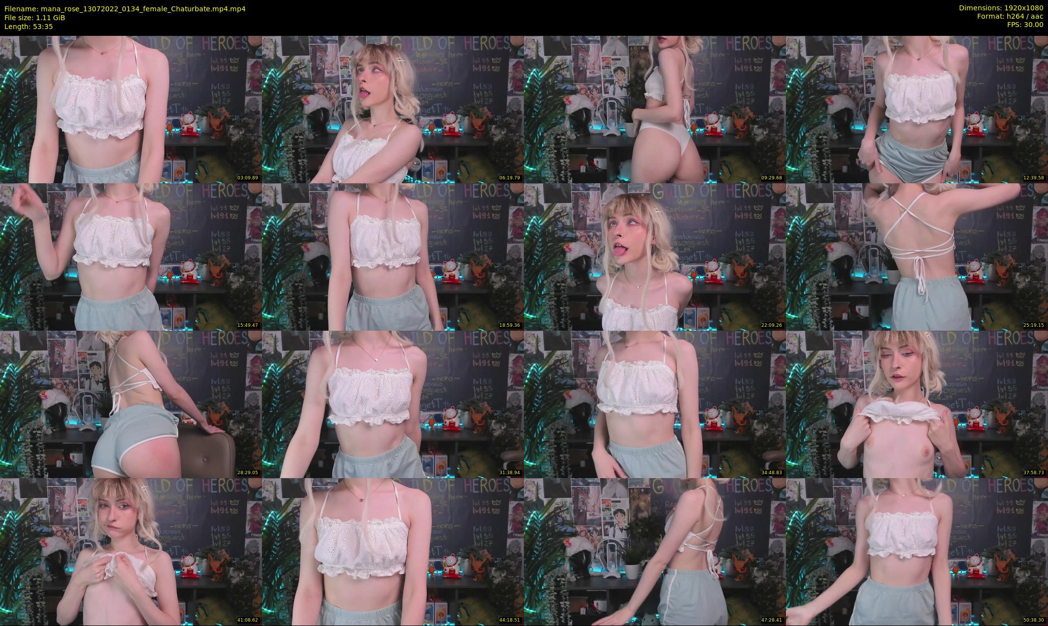 mana_rose — 54 minute Chaturbate female cam show recording, 1080p, Jul 13, 2022