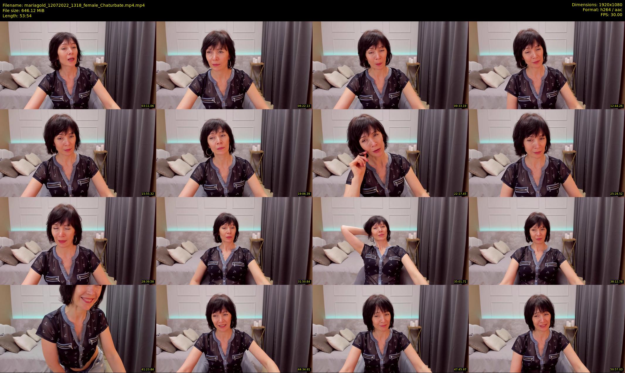 mariagold — 54 minute Chaturbate female cam show recording, 1080p, Jul 12, 2022