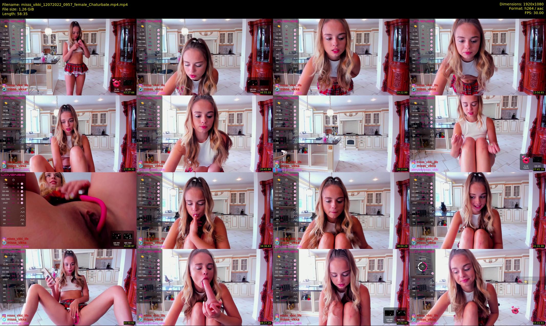misss_vikki — 59 minute Chaturbate female cam show recording, 1080p, Jul 12, 2022