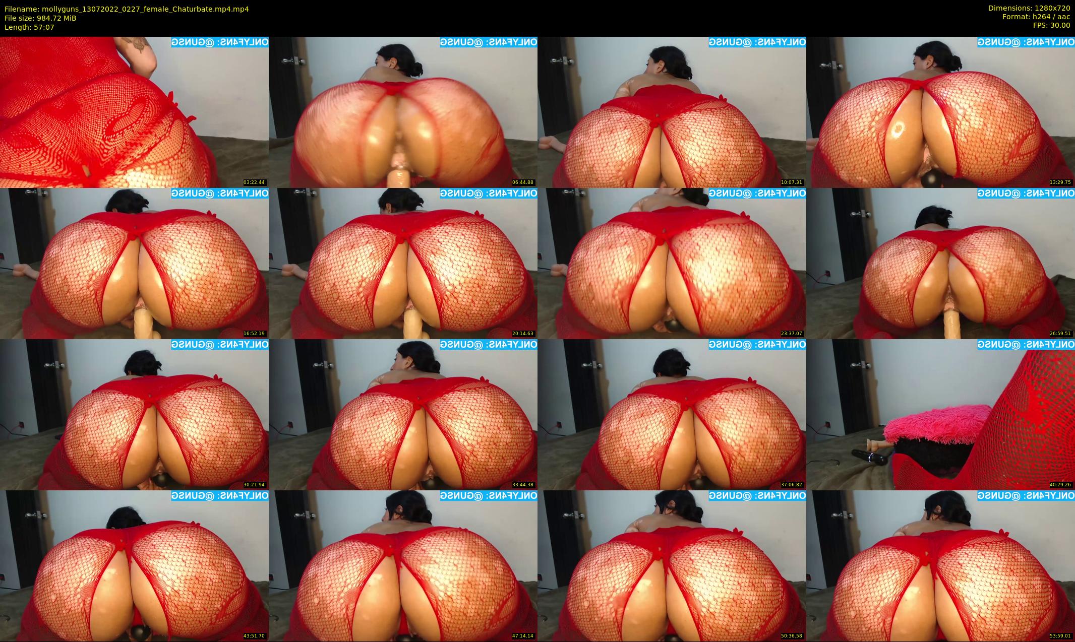 mollyguns — 58 minute Chaturbate female cam show recording, 720p, Jul 13, 2022