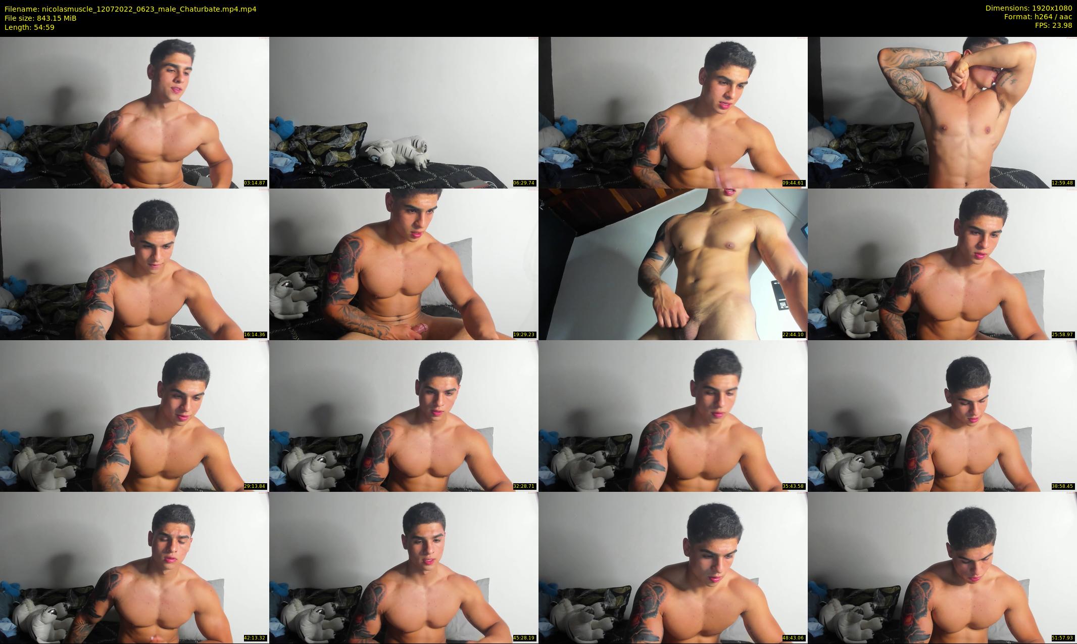 nicolasmuscle — 55 minute Chaturbate male cam show recording, 1080p, Jul 12, 2022