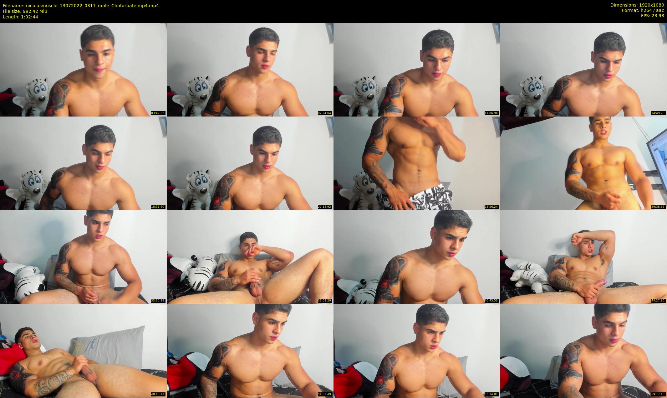 nicolasmuscle — 63 minute Chaturbate male cam show recording, 1080p, Jul 13, 2022
