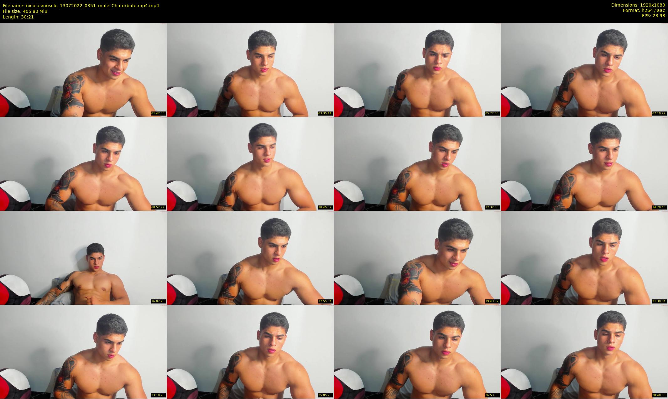 nicolasmuscle — 31 minute Chaturbate male cam show recording, 1080p, Jul 13, 2022