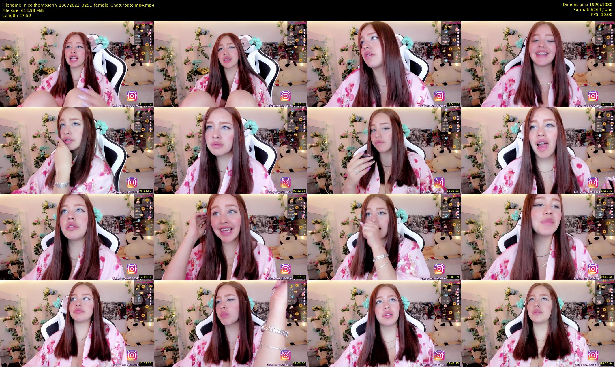 nicolthompsonn — 28 minute Chaturbate female cam show recording, 1080p, Jul 13, 2022