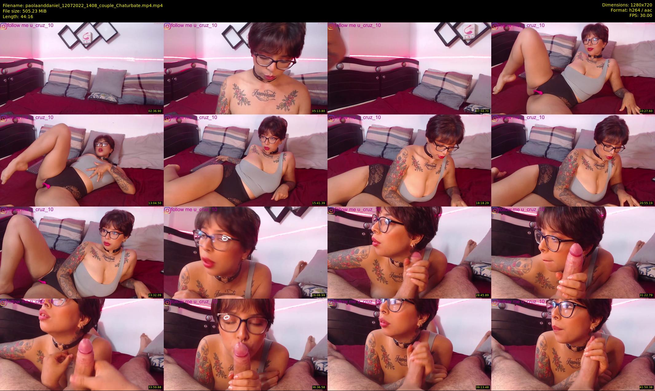 paolaanddaniel — 45 minute Chaturbate couple cam show recording, 720p, Jul 12, 2022