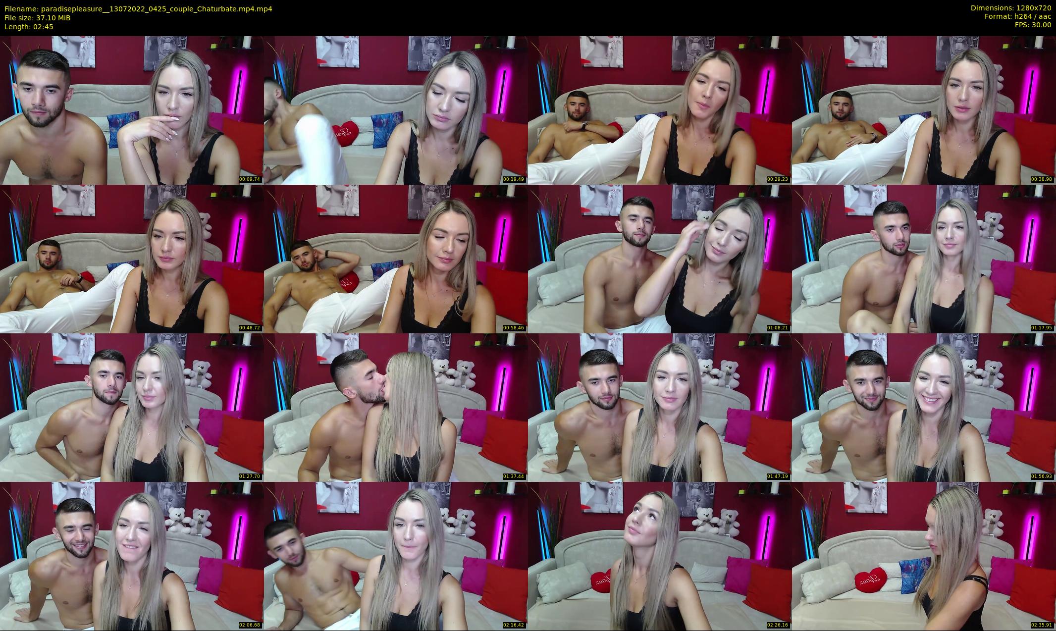 paradisepleasure_ — 3 minute Chaturbate couple cam show recording, 720p, Jul 13, 2022