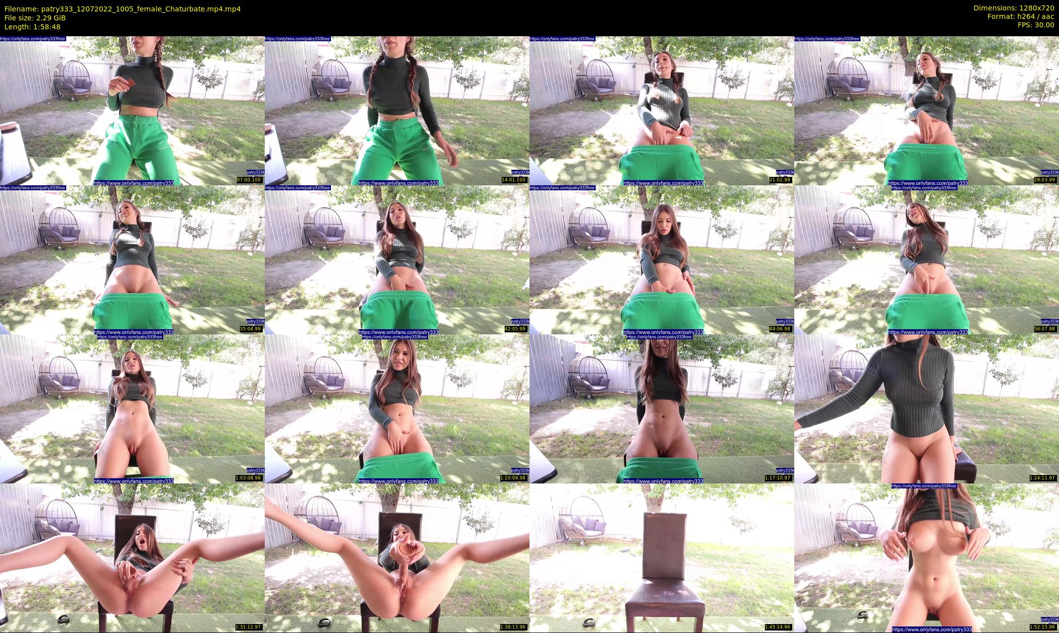 patry333 — 119 minute Chaturbate female cam show recording, 720p, Jul 12, 2022